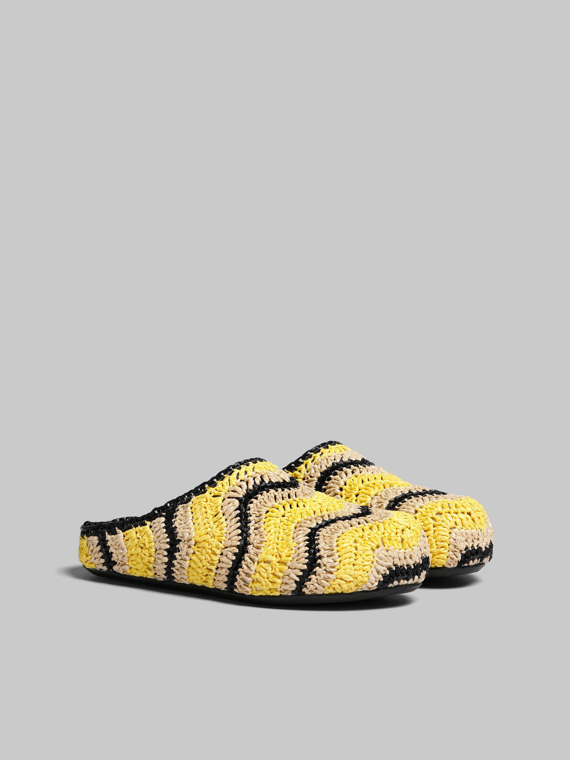 Marni x No Vacancy Inn - Yellow crochet raffia sabot - Clogs - Image 2