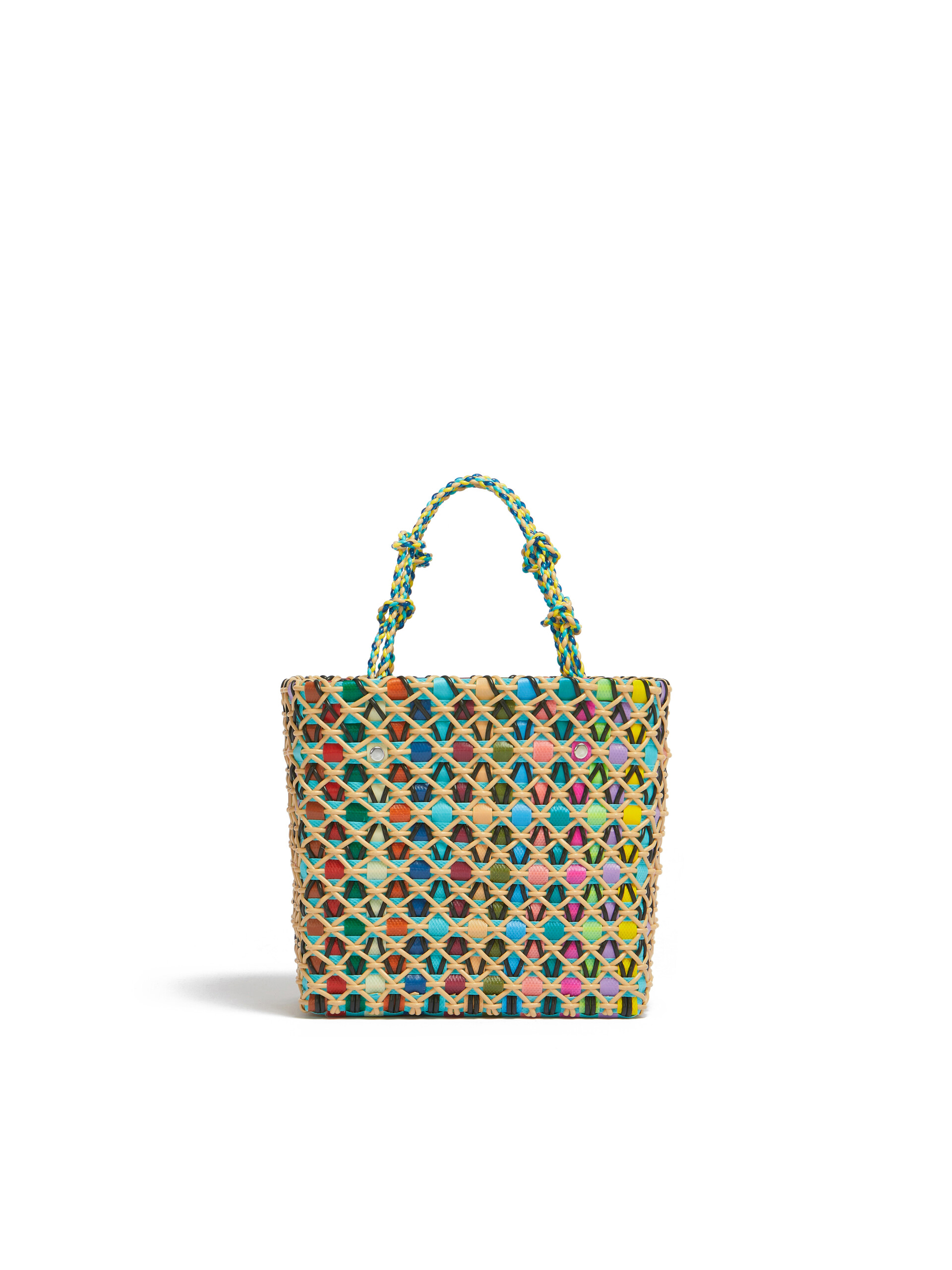 Blue MARNI MARKET CAKE BASKET bag - Shopping Bags - Image 3