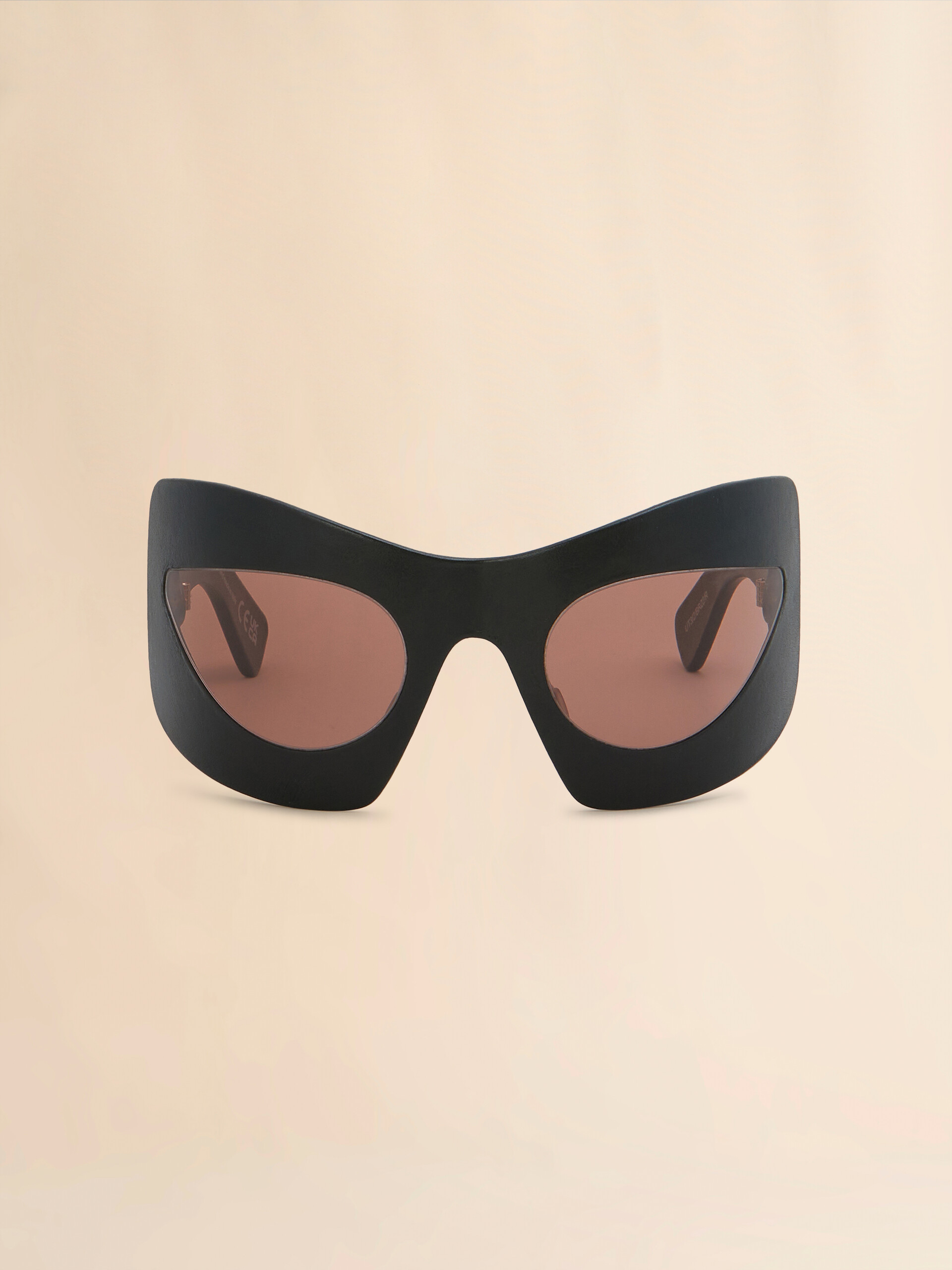 Karakum black leather sunglasses - Optical - Image 1