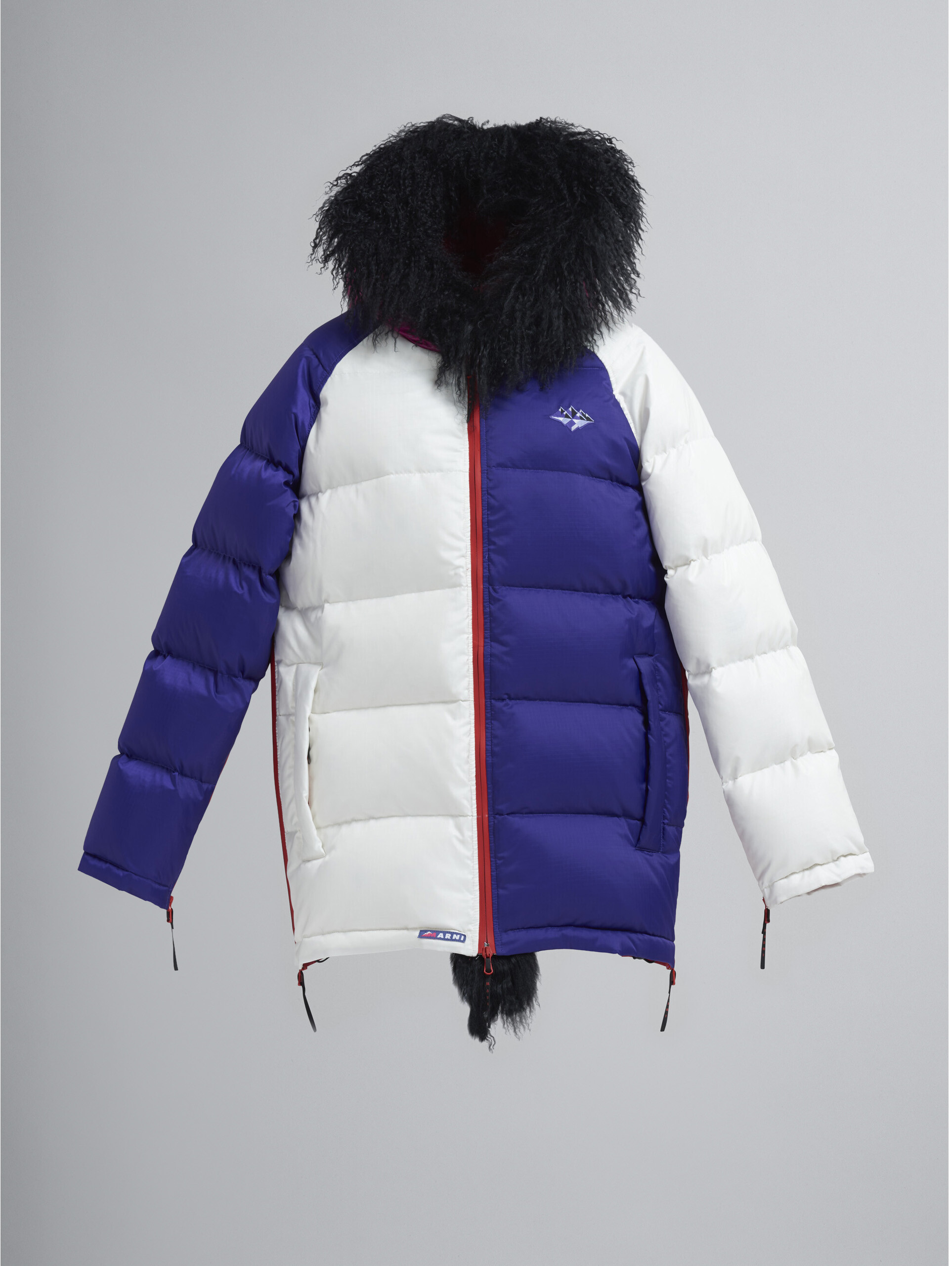 Down jacket in colour-block ripstop nylon - Winter jackets - Image 1