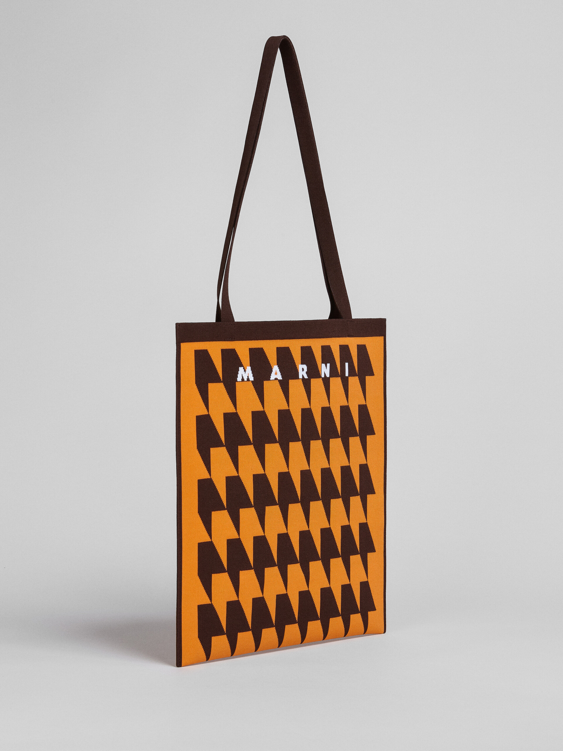 Houndstooth jacquard messenger bag - Shopping Bags - Image 6