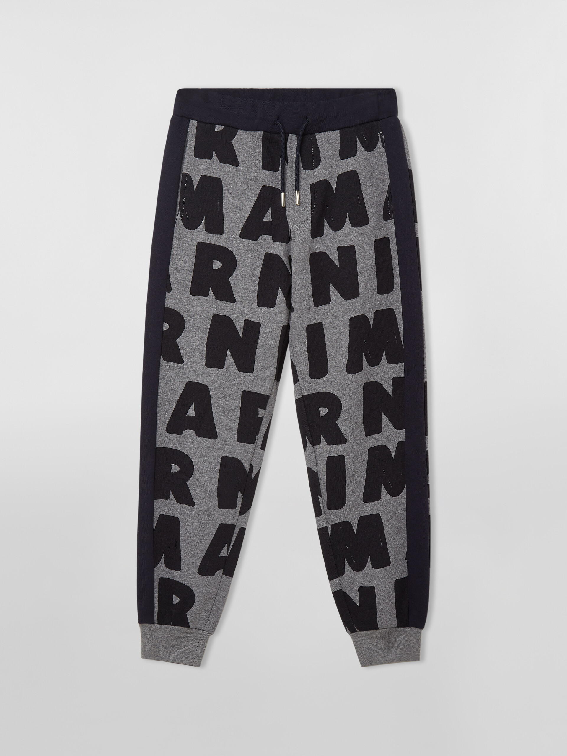 FLEECE PANT WITH LOGO ALLOVER - Pants - Image 1