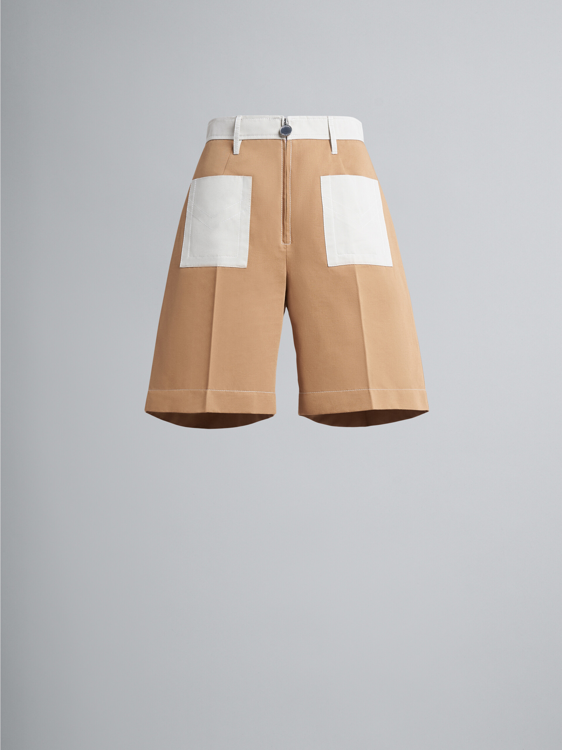 Shorts aus Baumwolldrillich - Hosen - Image 1