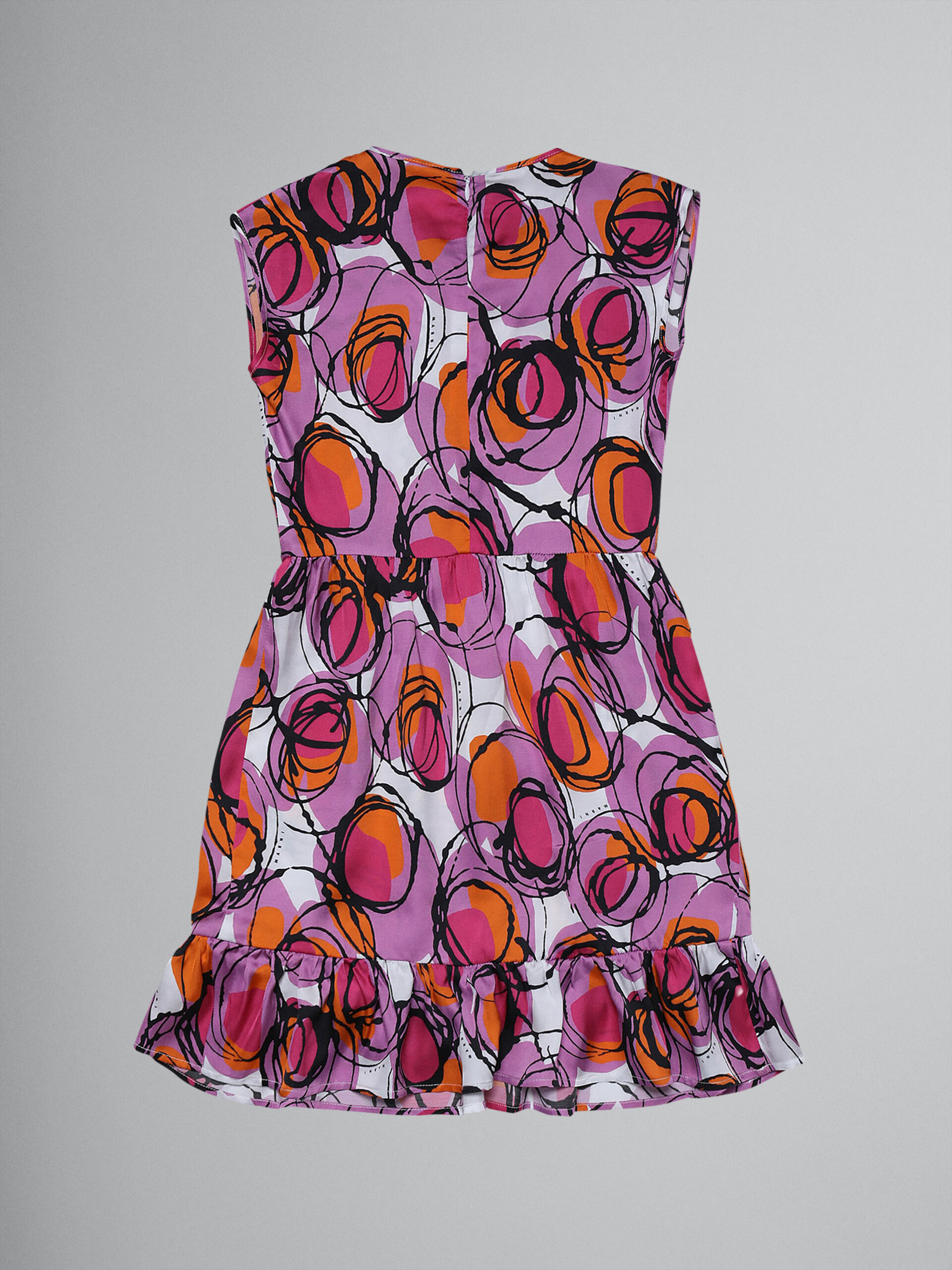 Kleid aus Viskosesatin mit Bubble-Print - Kleider - Image 2