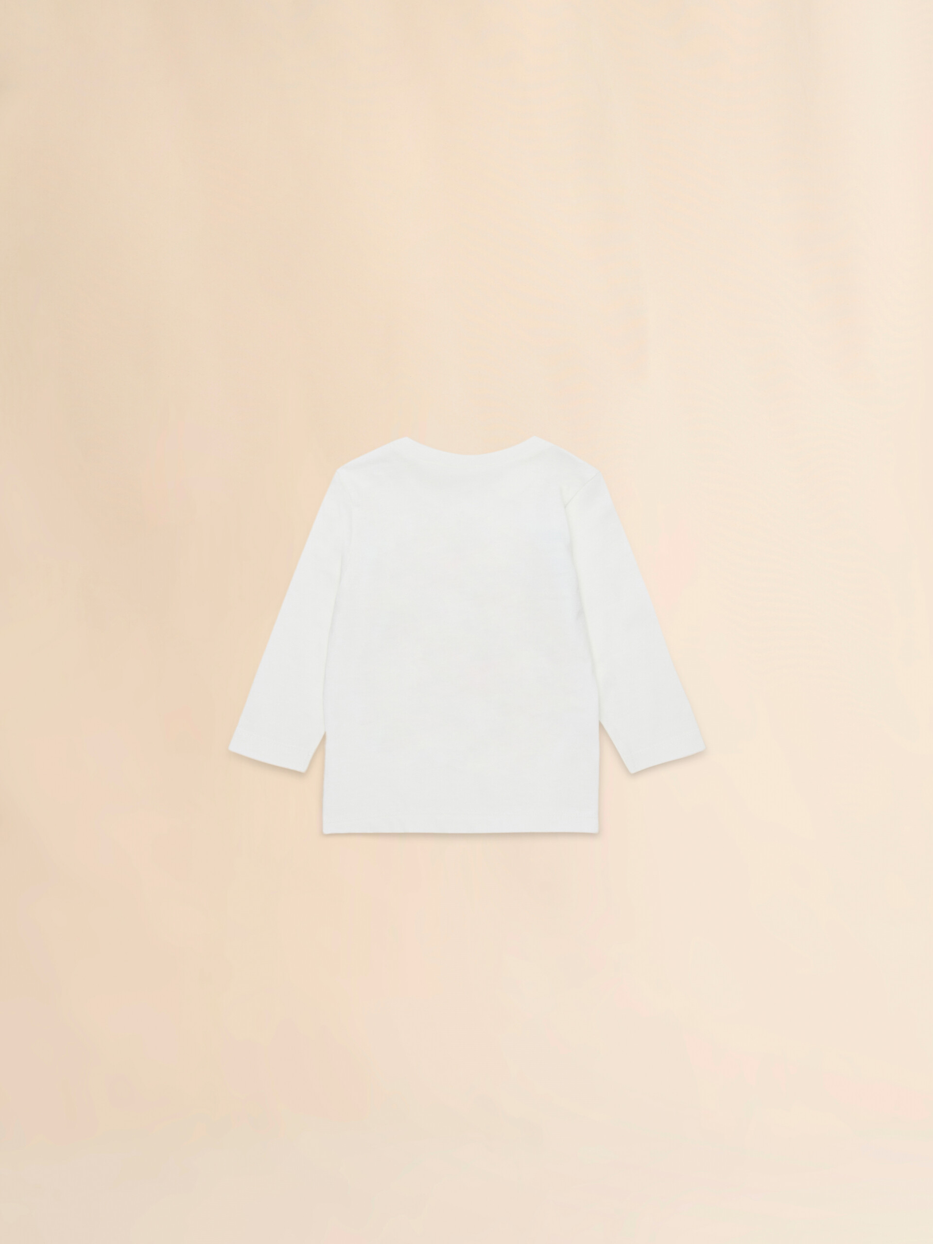 Off-white cotton long-sleeved T-shirt with Robottini print - T-shirts - Image 2