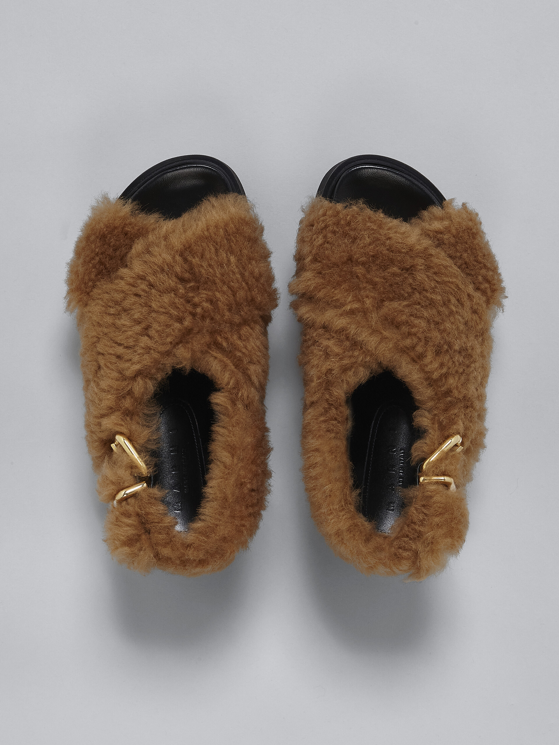 Shearling wedge - Sandals - Image 4