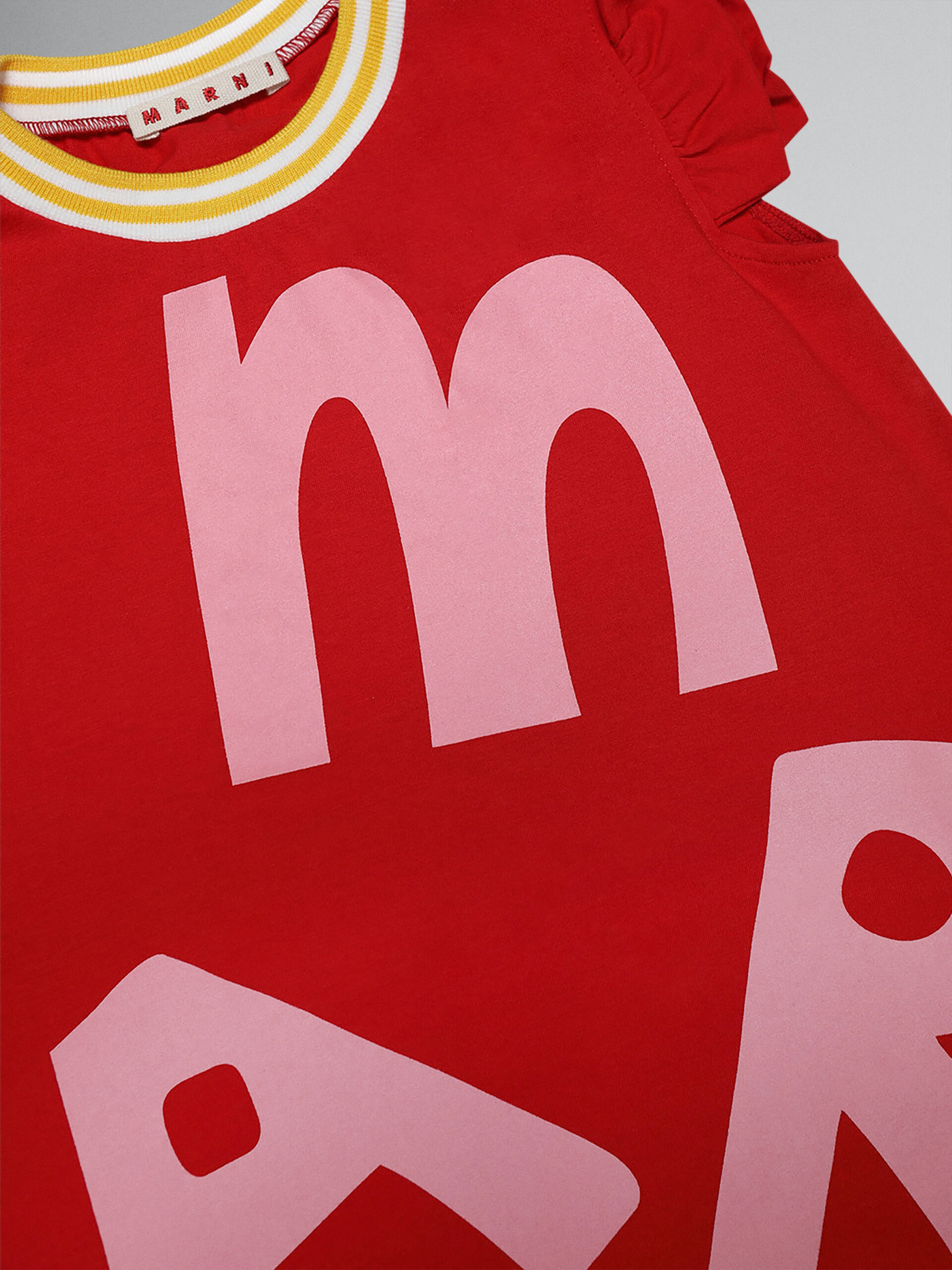 Robe en jersey de coton à imprimé maxi logo - Robes - Image 3