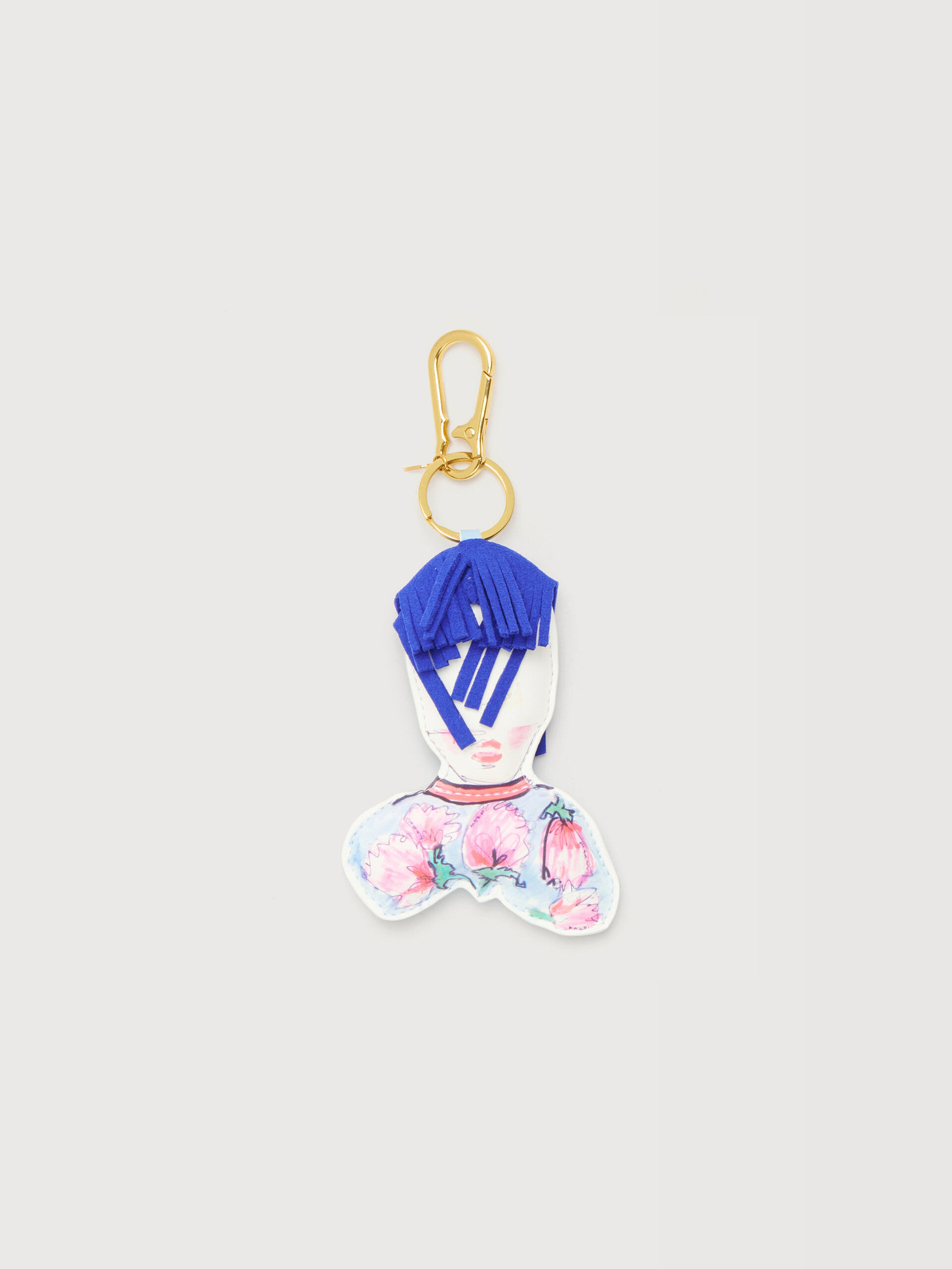 Multicolour coated fabric goggle lady keyring - Other accessories - Image 1
