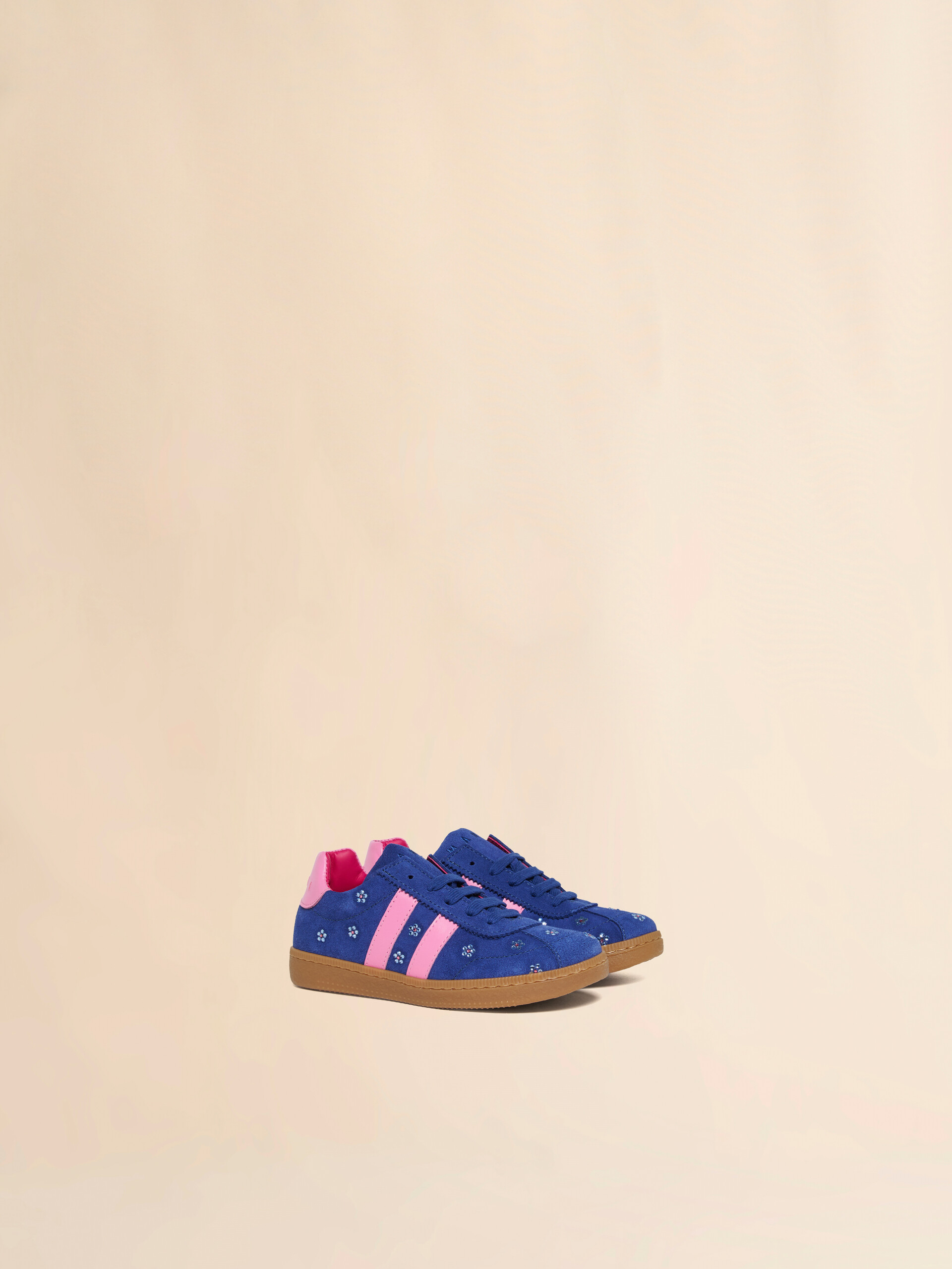 Zapatilla de ante azul y rosa - Sneakers - Image 2