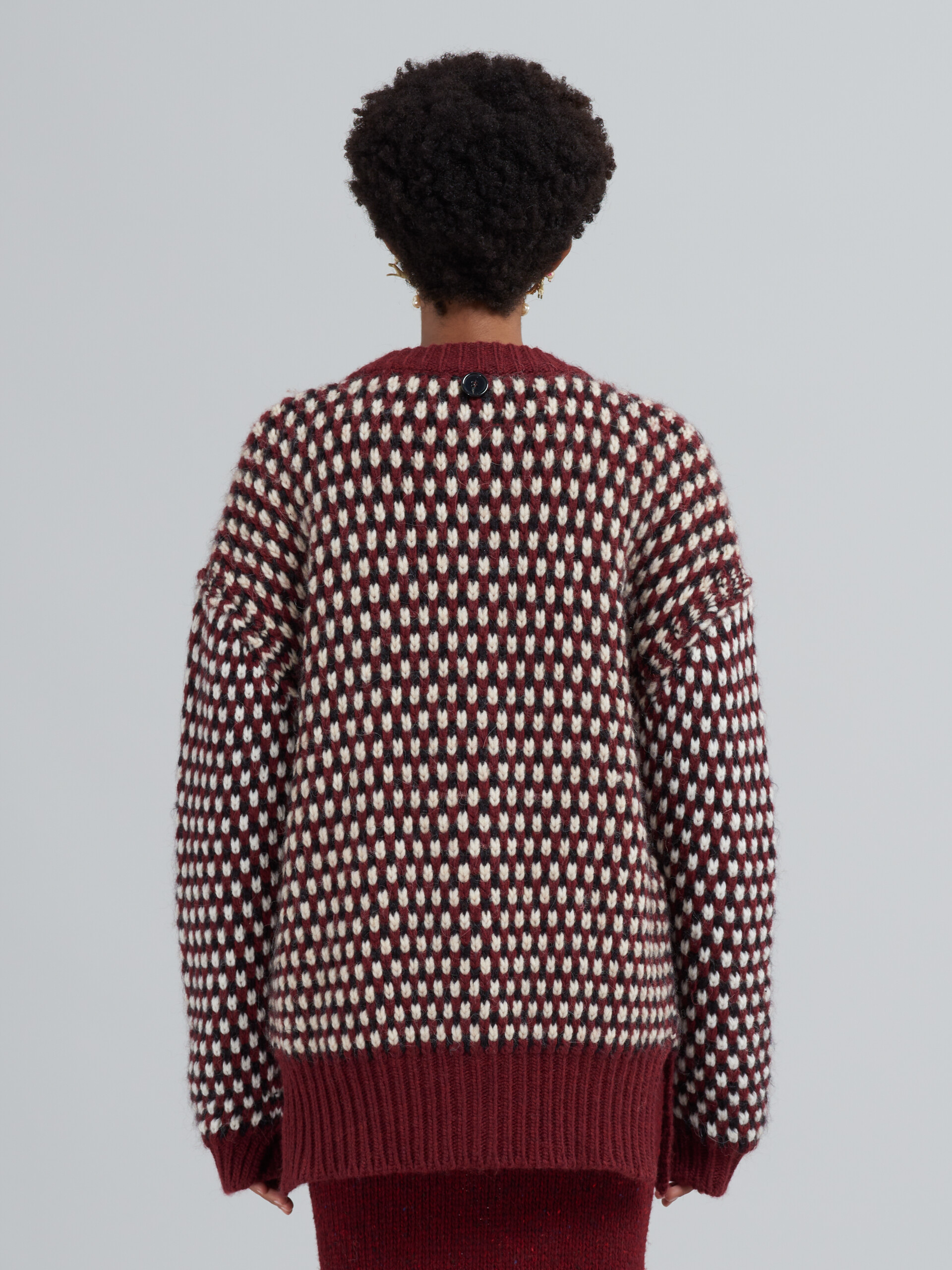 Cardigan in lana crochet - Pullover - Image 3