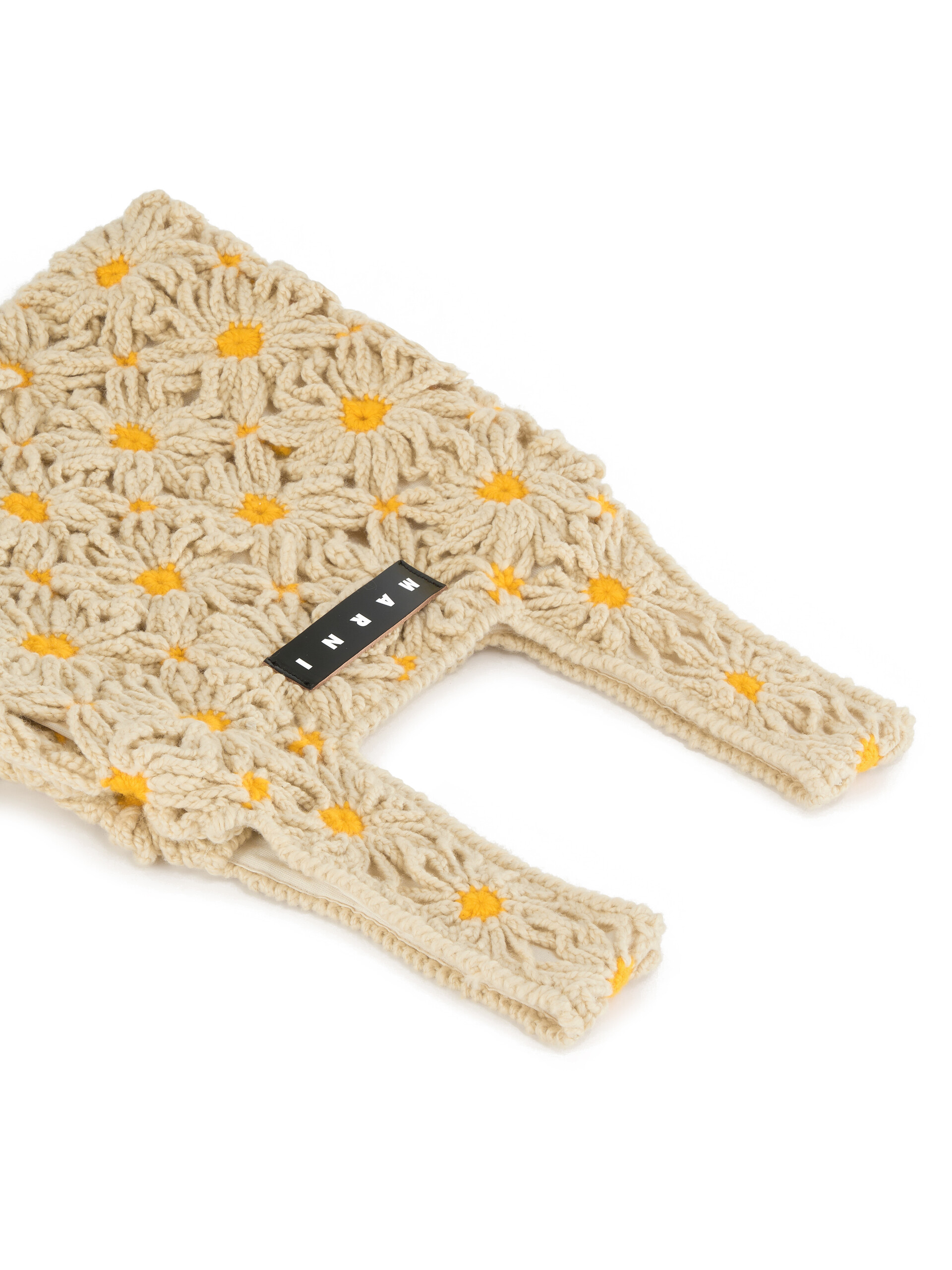 ホワイト&ブルー MARNI MARKET FISH クロシェバッグ - ハンドバッグ - Image 4
