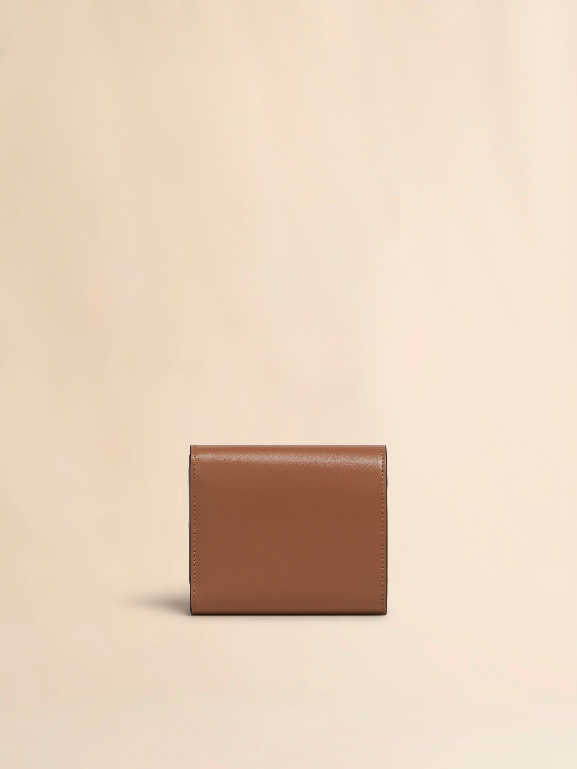 Brown leather Envelope trifold wallet - Wallets - Image 3