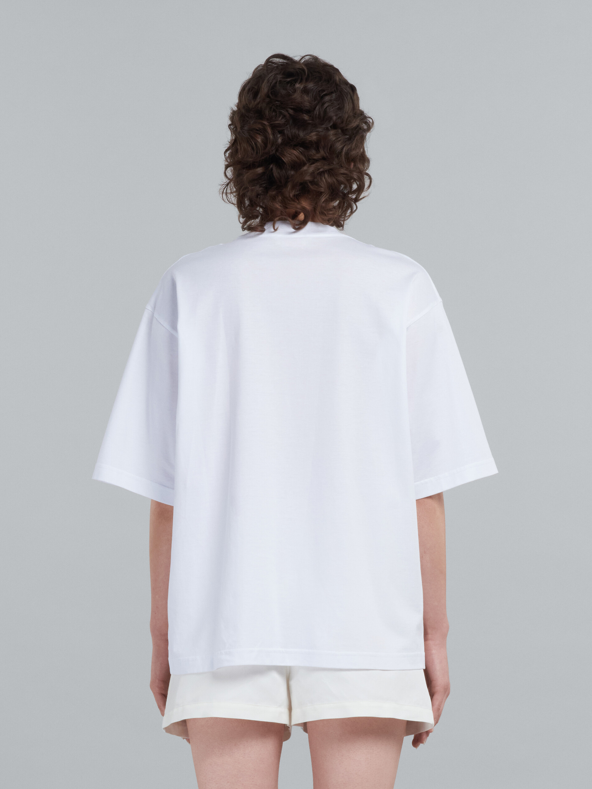 T-shirt à logo blanc - T-shirts - Image 3