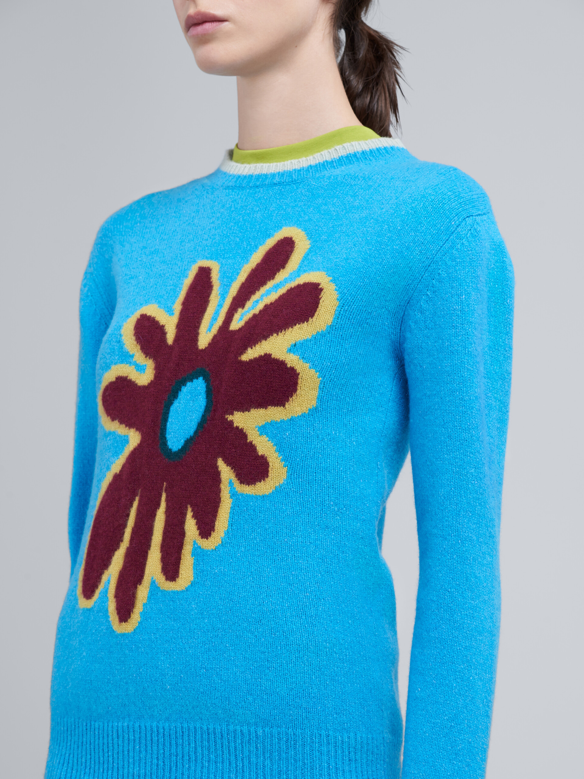 70’s flower cashmere sweater - Pullovers - Image 4