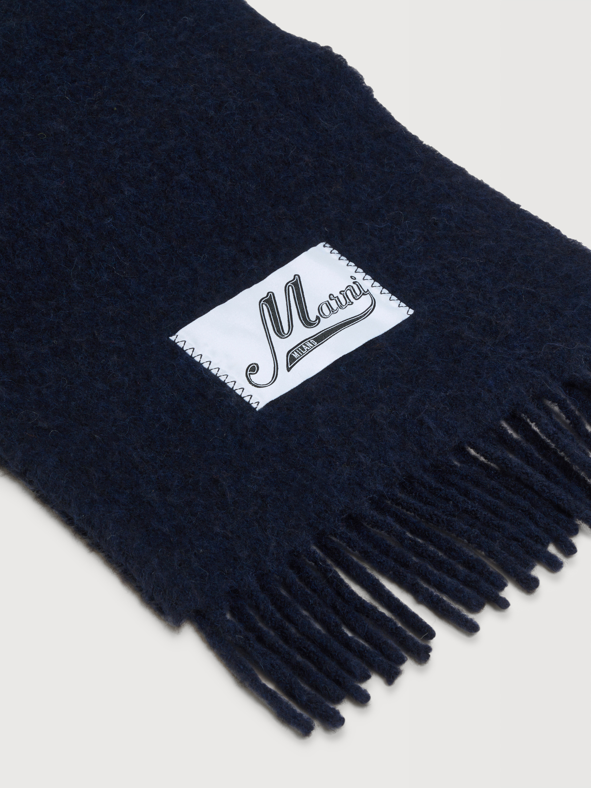 Light blue alpaca scarf - Scarves - Image 2