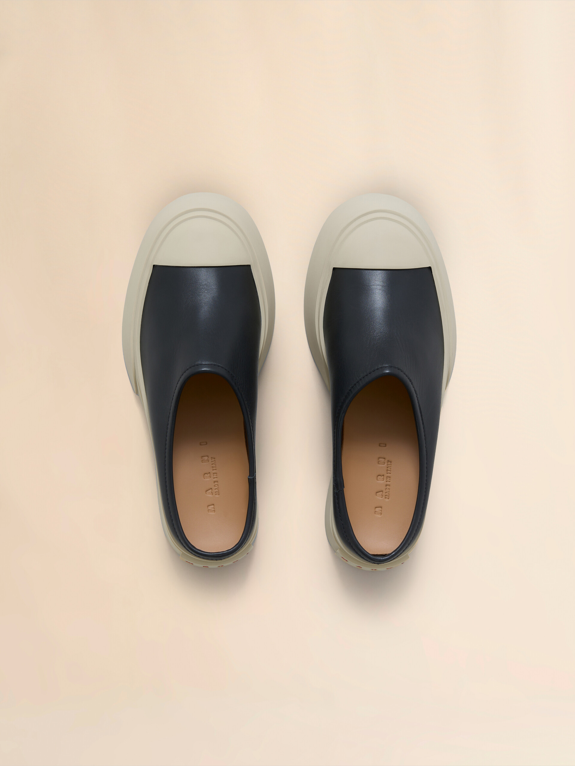 Grey leather Pablo sabot - Sneakers - Image 4