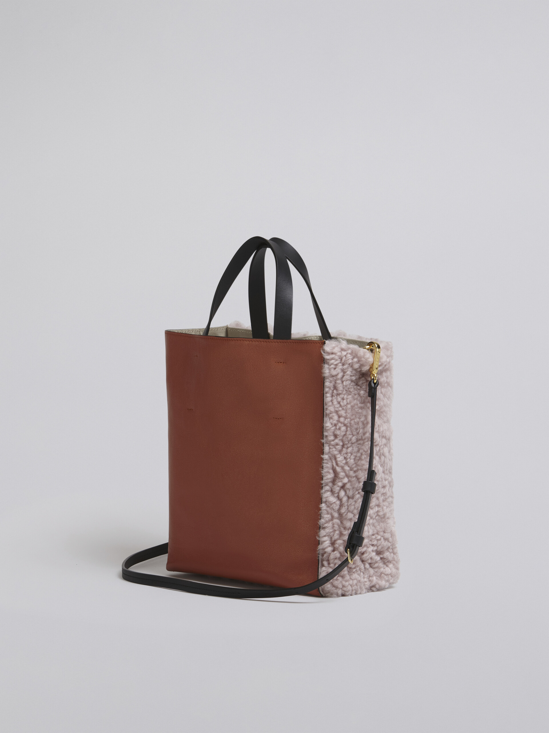 MUSEO SOFT small bag in pnk shearling - Shopping Bags - Image 2