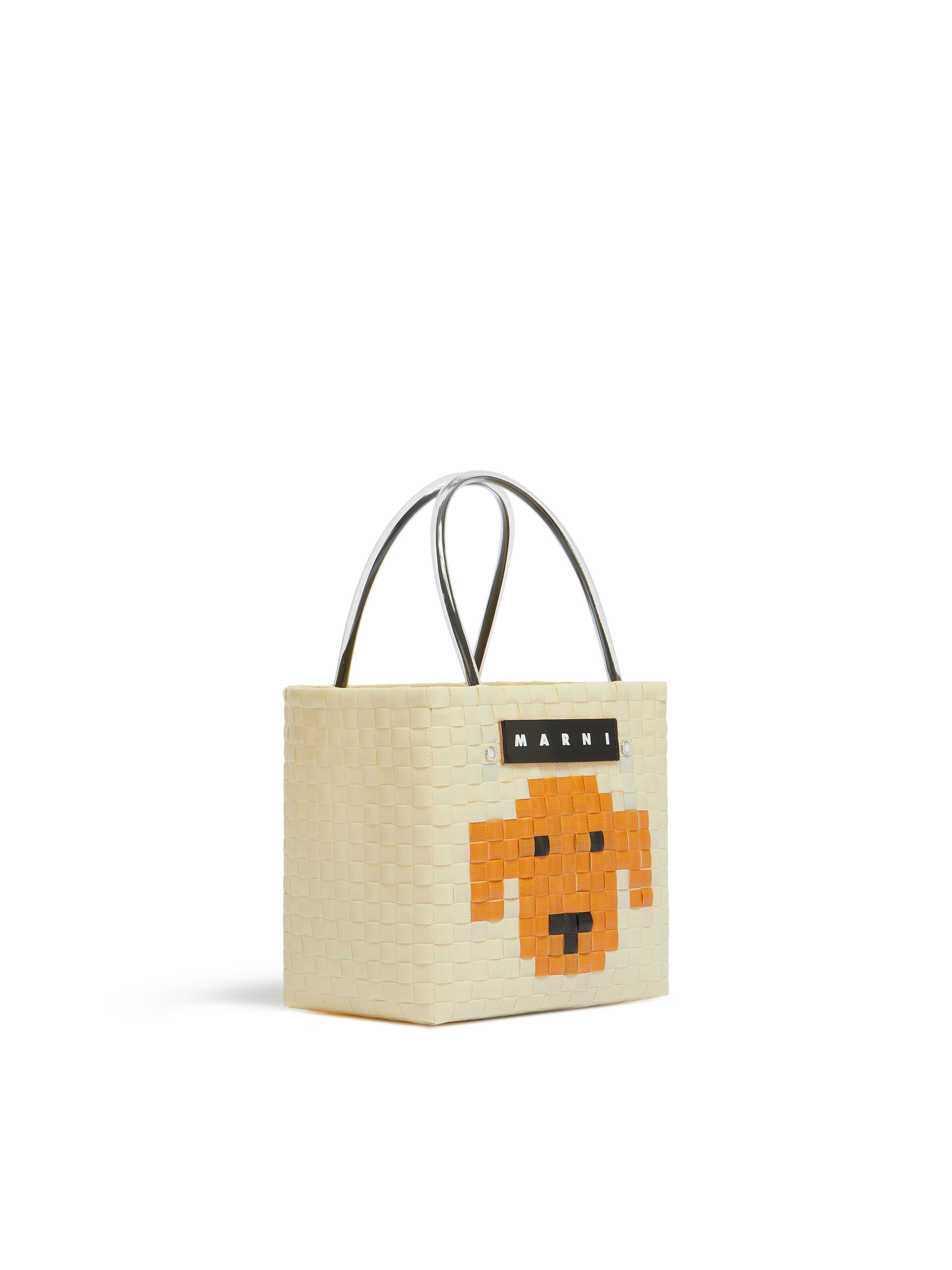 Light pink MARNI MARKET ANIMAL BASKET bag - Shopping Bags - Image 2