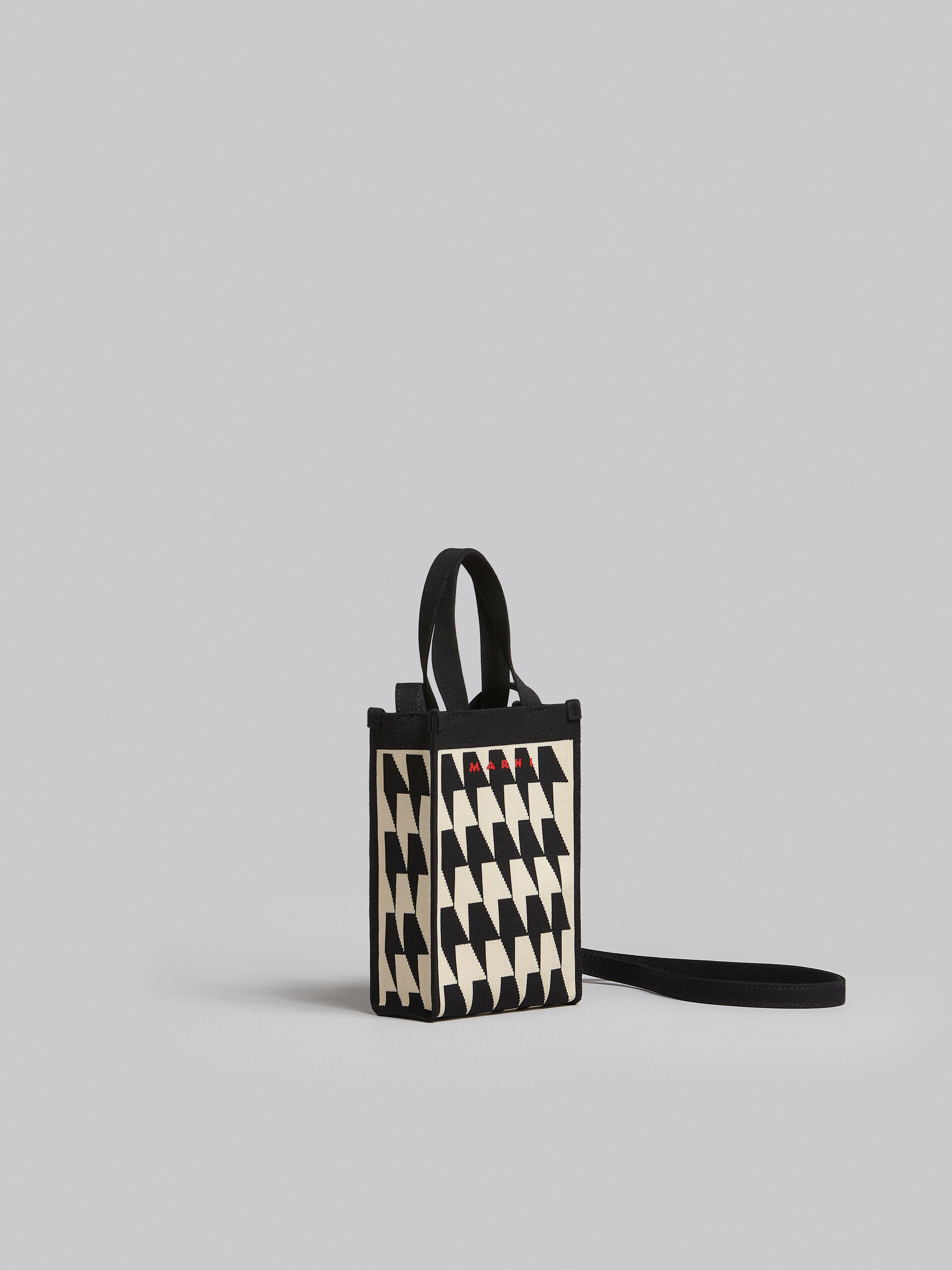 Houndstooth Jacquard Mini Shoulder Bag Marni