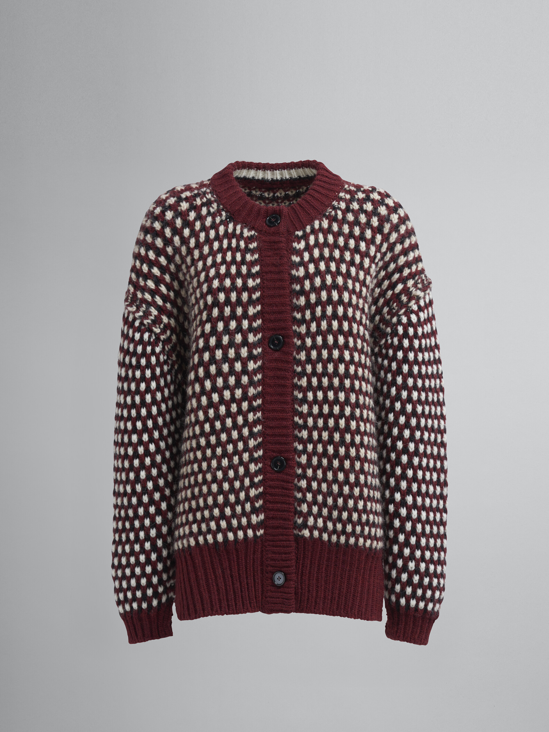 Crochet wool cardigan - Pullovers - Image 1