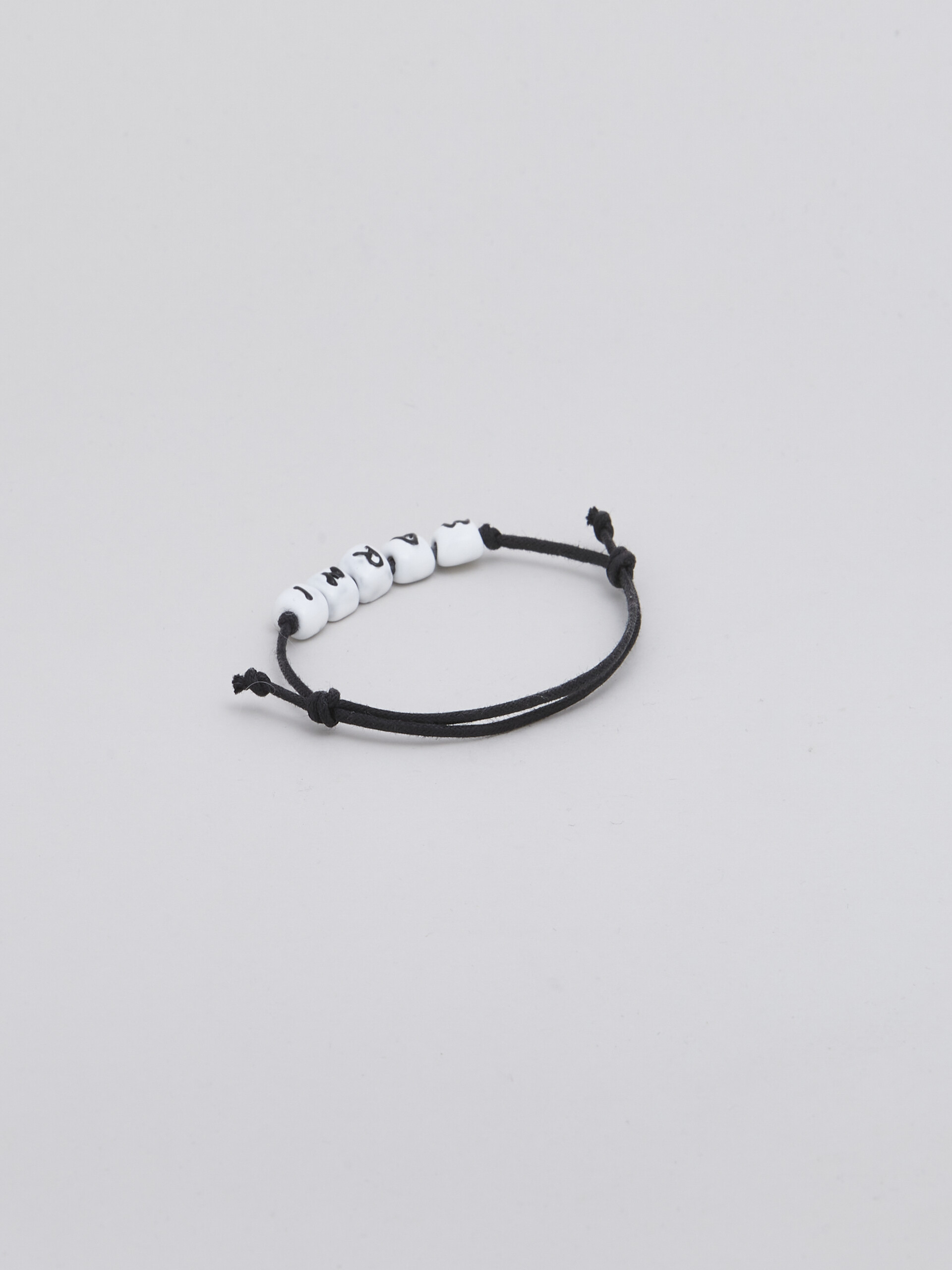 White logo bracelet - Bracelets - Image 3