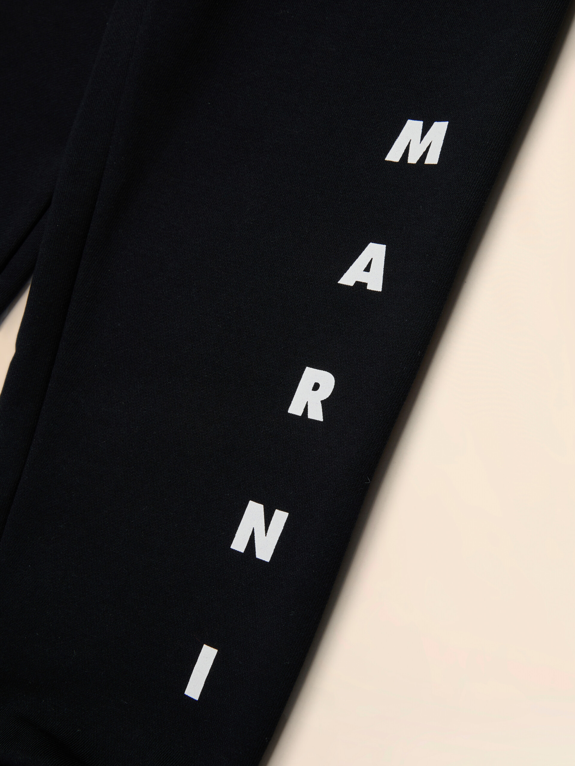 Marni 프린트 디테일의 블랙 코튼 조거 팬츠 - 팬츠 - Image 4