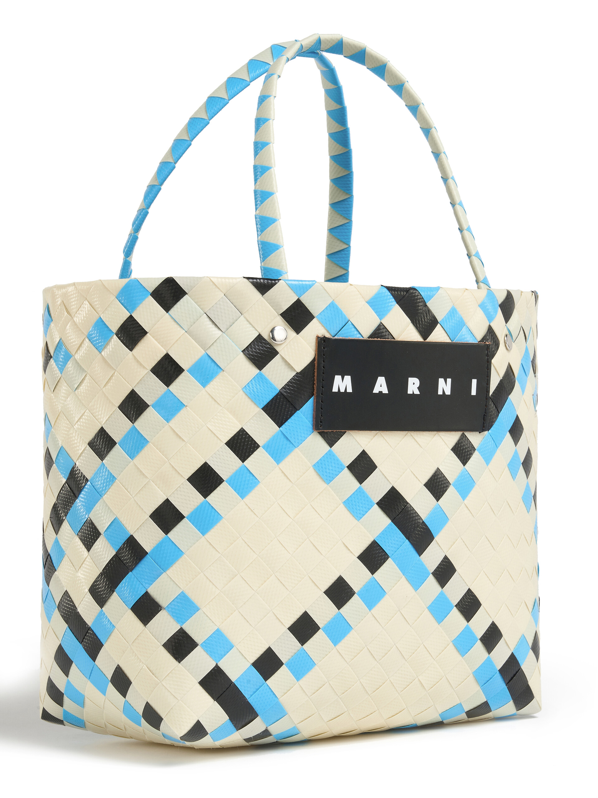 Multicolour MARNI MARKET MINI BASKET bag - Shopping Bags - Image 4
