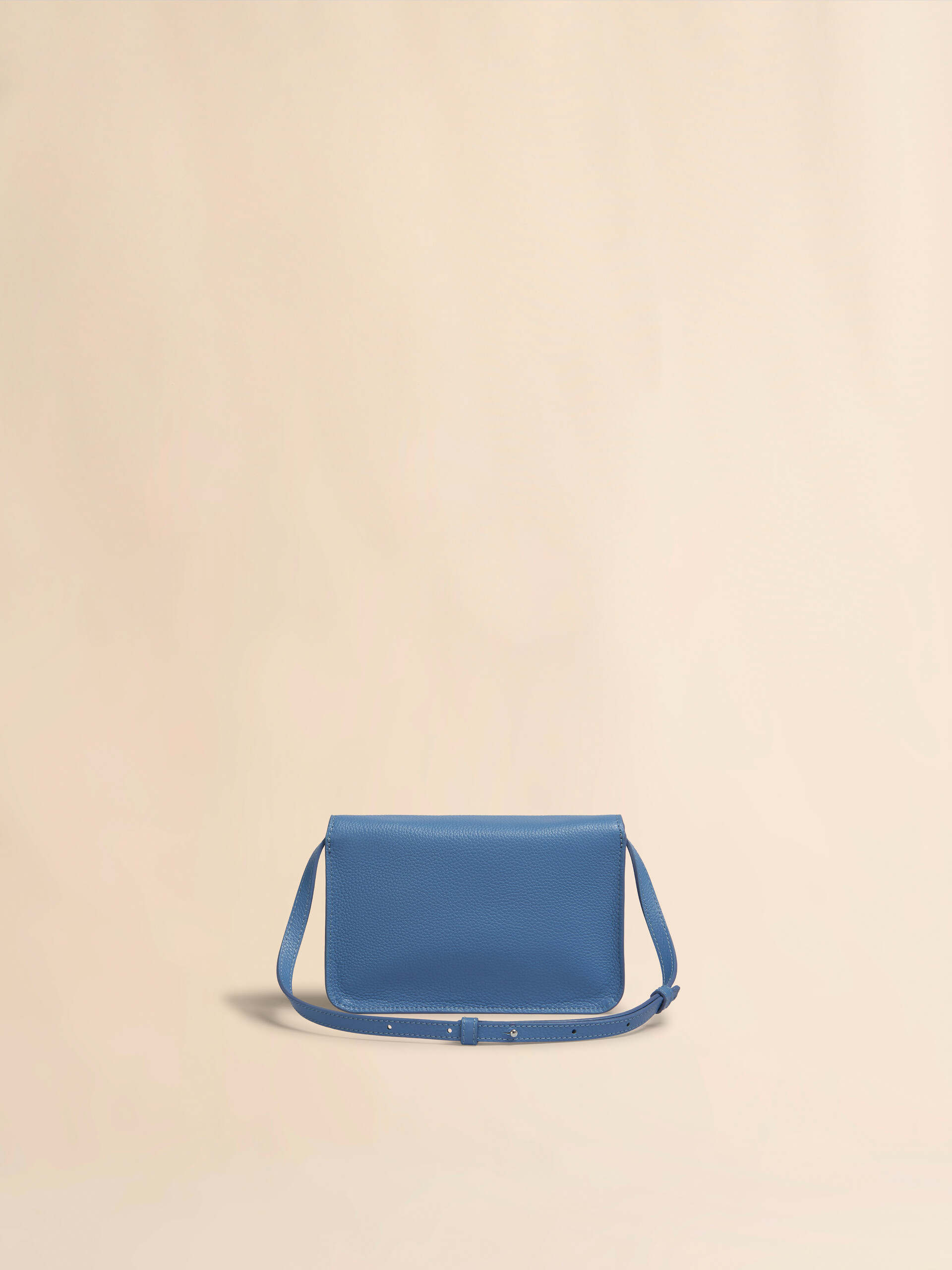 Blue leather shoulder bag with Marni Mending - Pochettes - Image 2