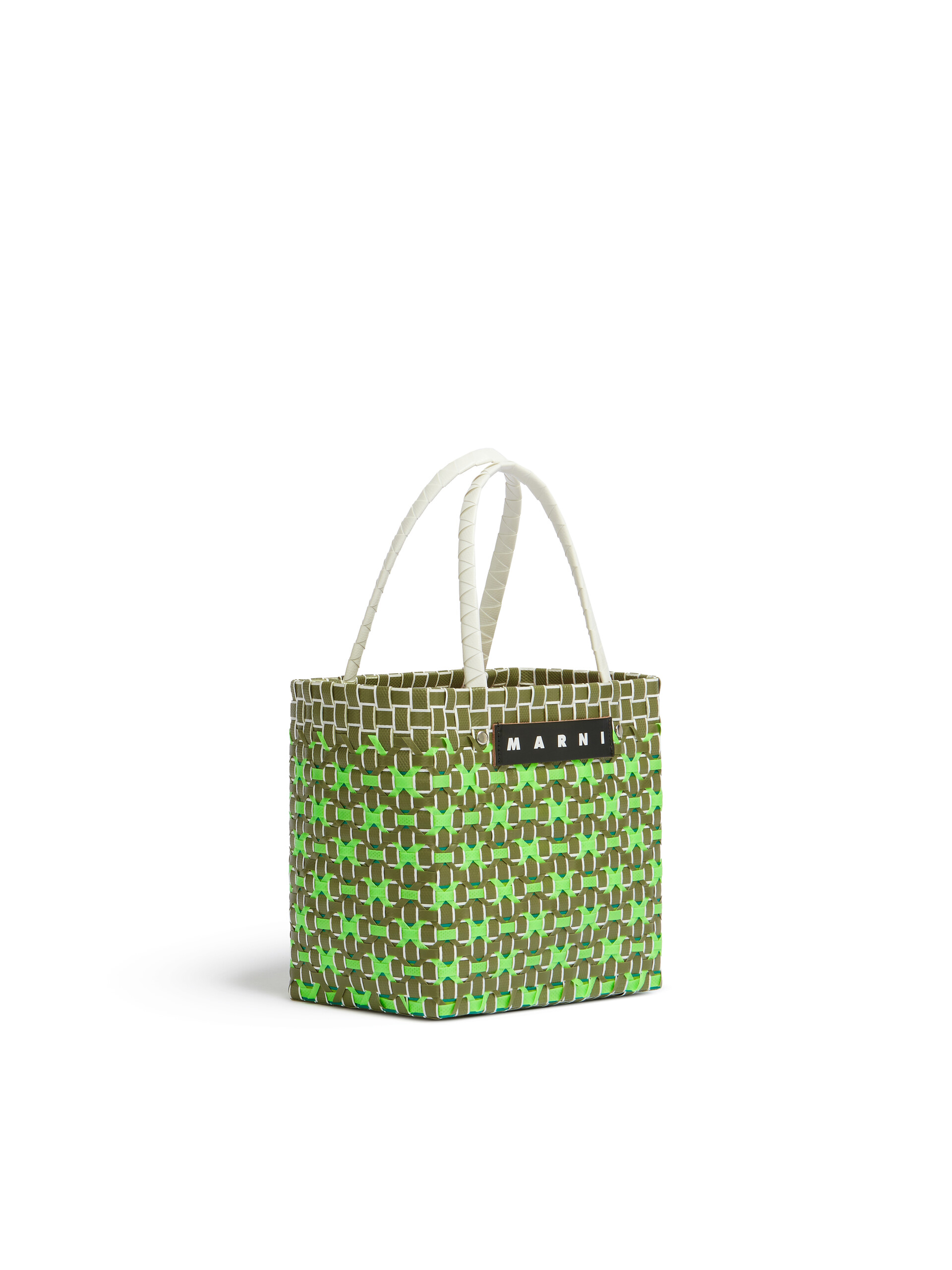 ブルー レッド MARNI MARKET Criss-Cross ミニ バスケットバッグ - ショッピングバッグ - Image 2