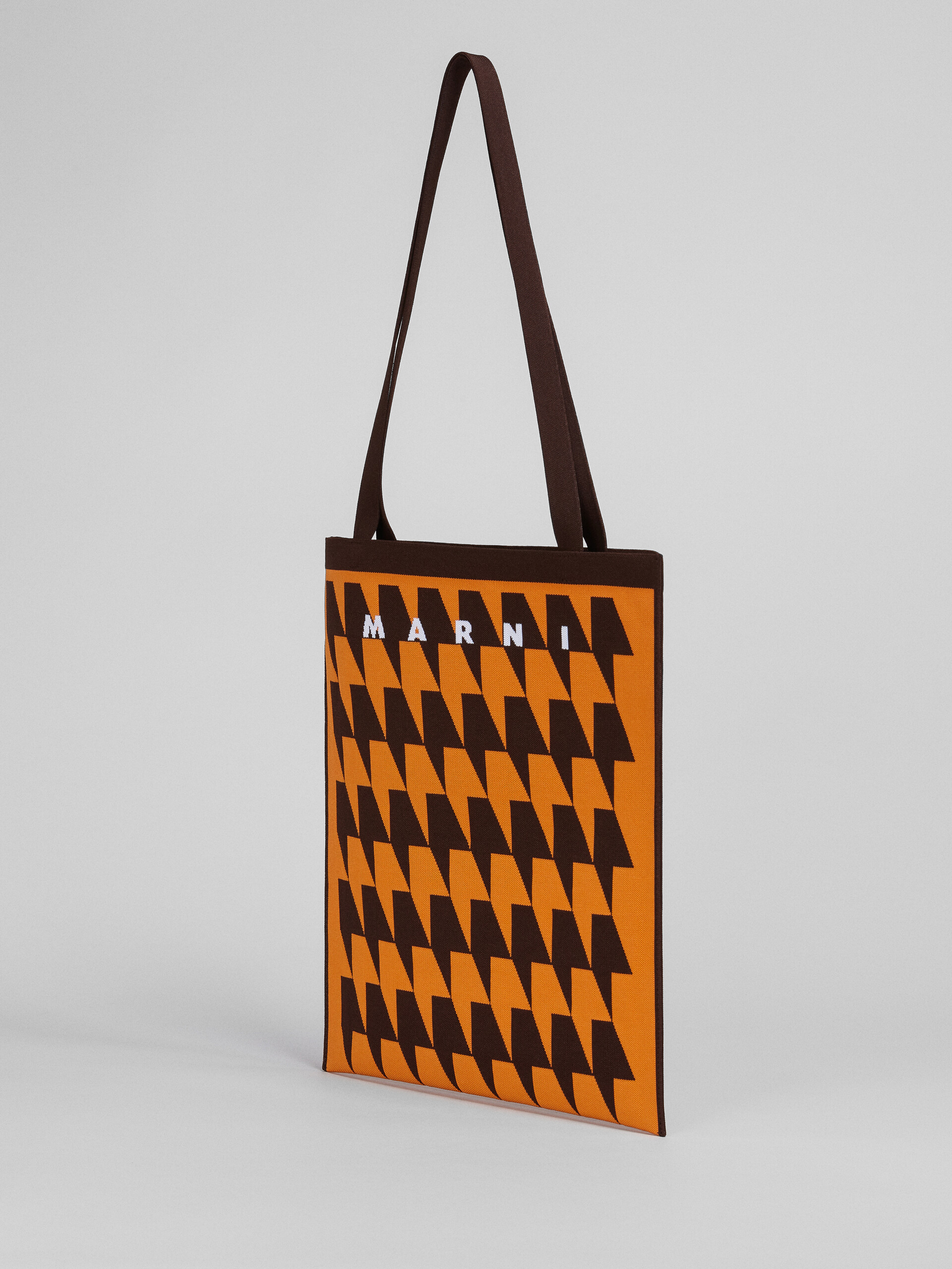 Houndstooth jacquard messenger bag - Shopping Bags - Image 3