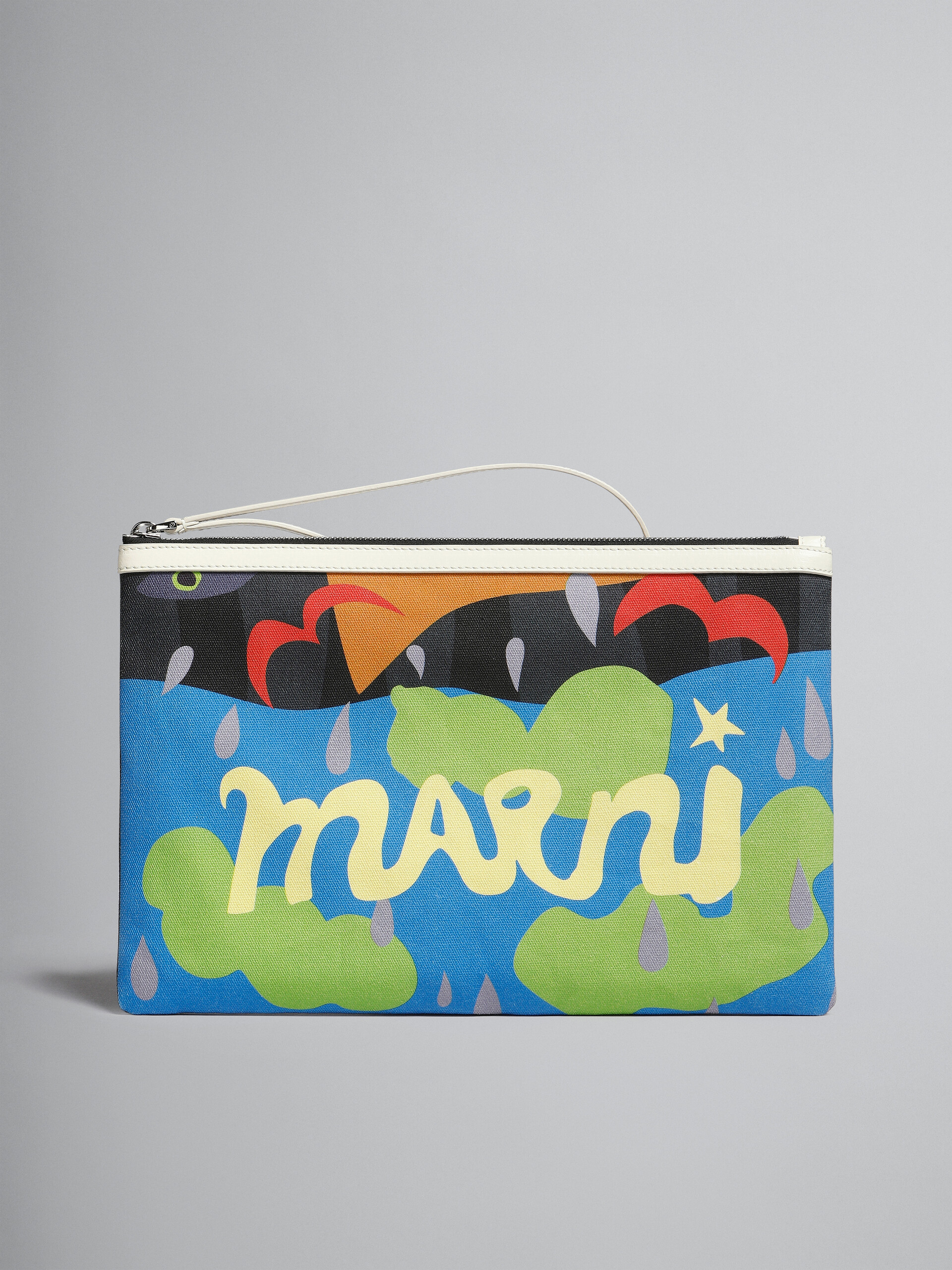 Marni x No Vacancy Inn - Pouch in coated canvas with print - Pochette - Image 1