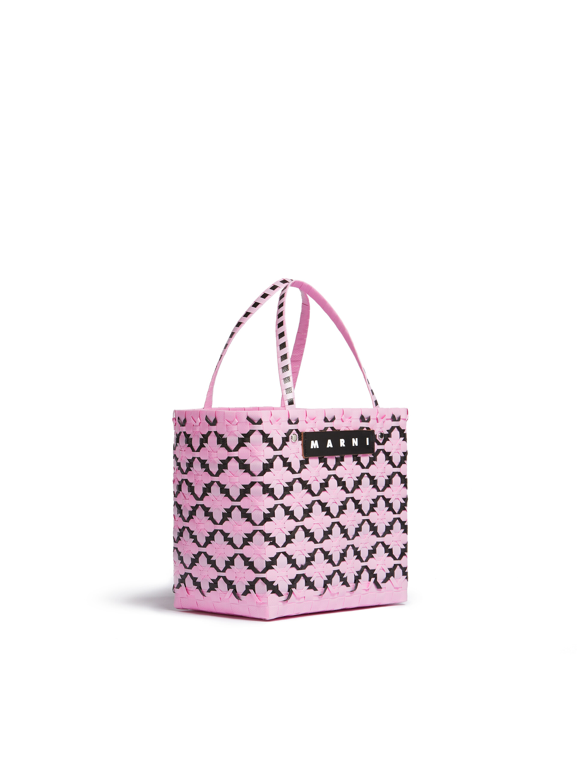 Pink and black MARNI MARKET BASKET bag - Shopping Bags - Image 2