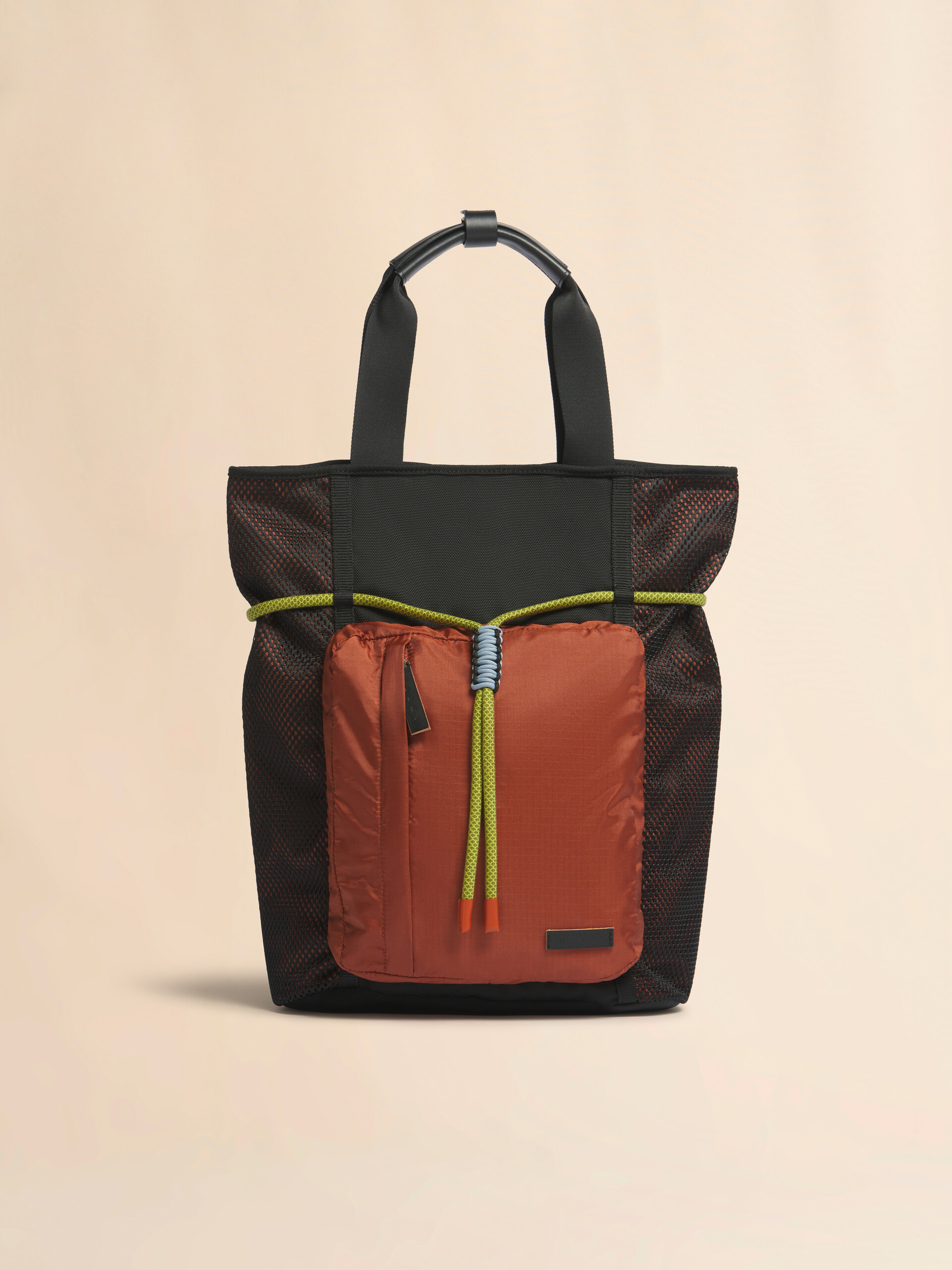 ブラウン＆ブラック ナイロン製 Modulus バックパック - ショッピングバッグ - Image 1