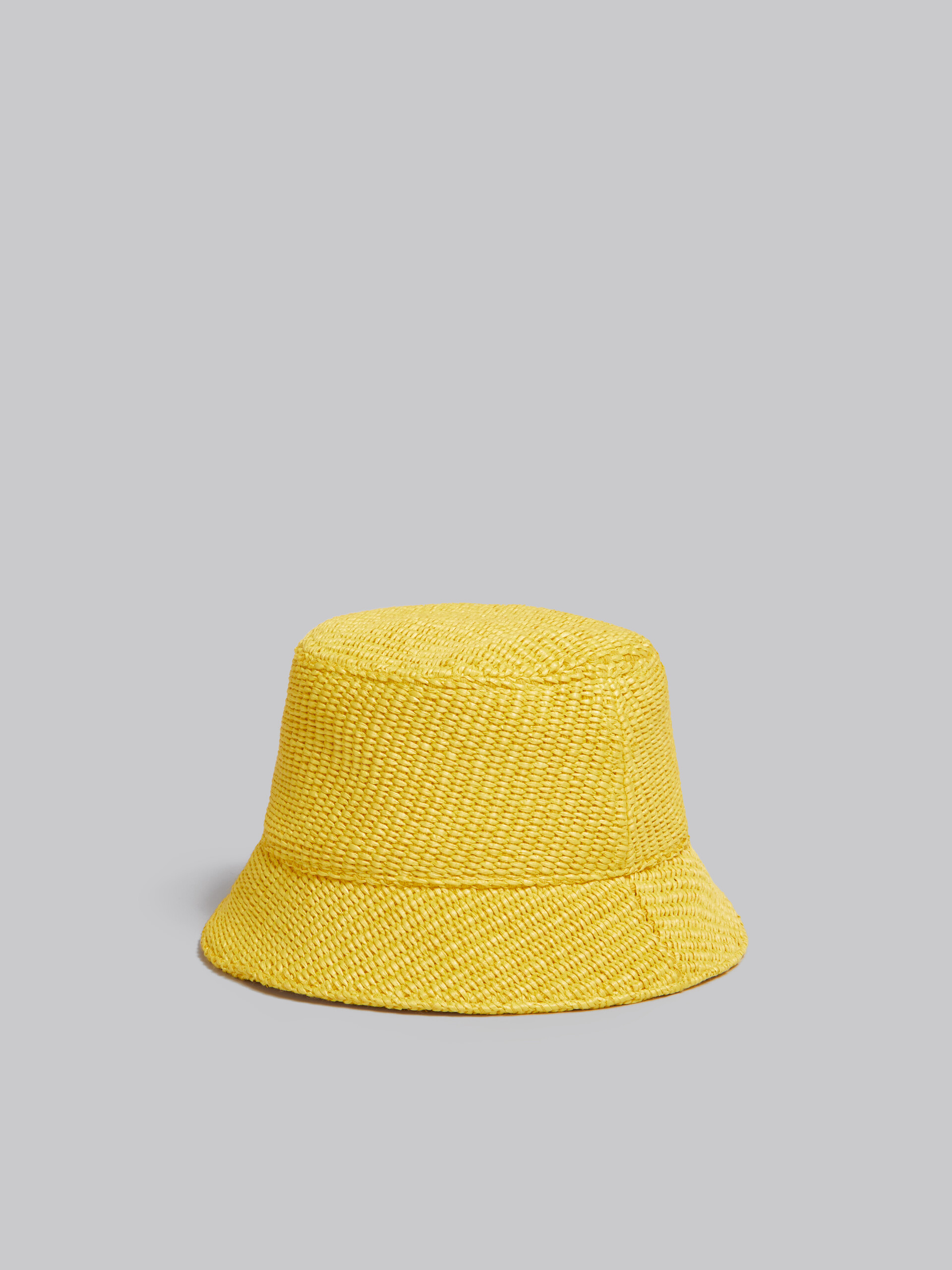 Marni x No Vacancy Inn - Yellow hat in raffia fabric - Hats - Image 3