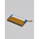 Brown white and blue saffiano leather zip-around wallet - Wallets - Image 4