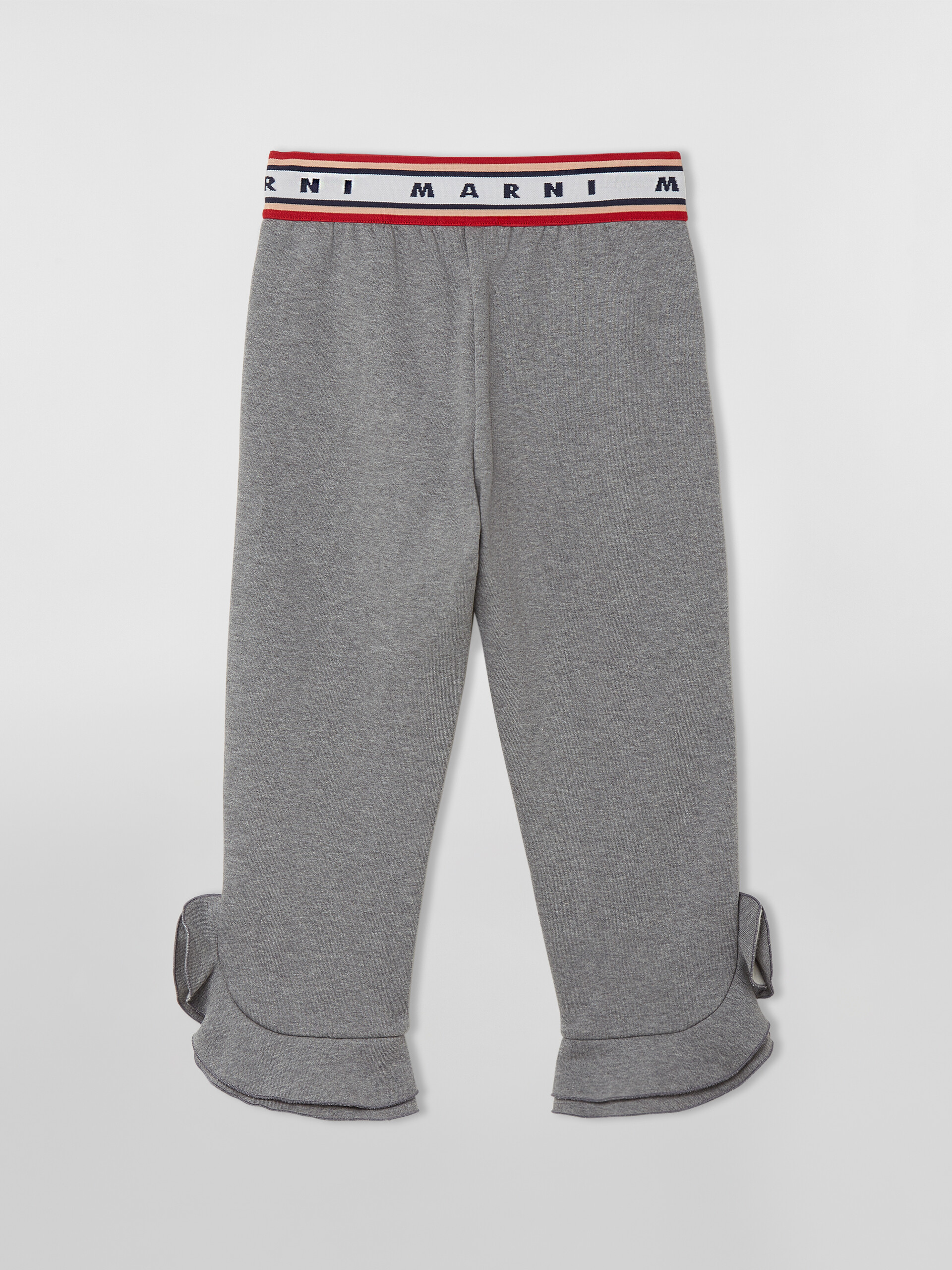 COTTON FLEECE PANT WITH ROUCHES - Pants - Image 2