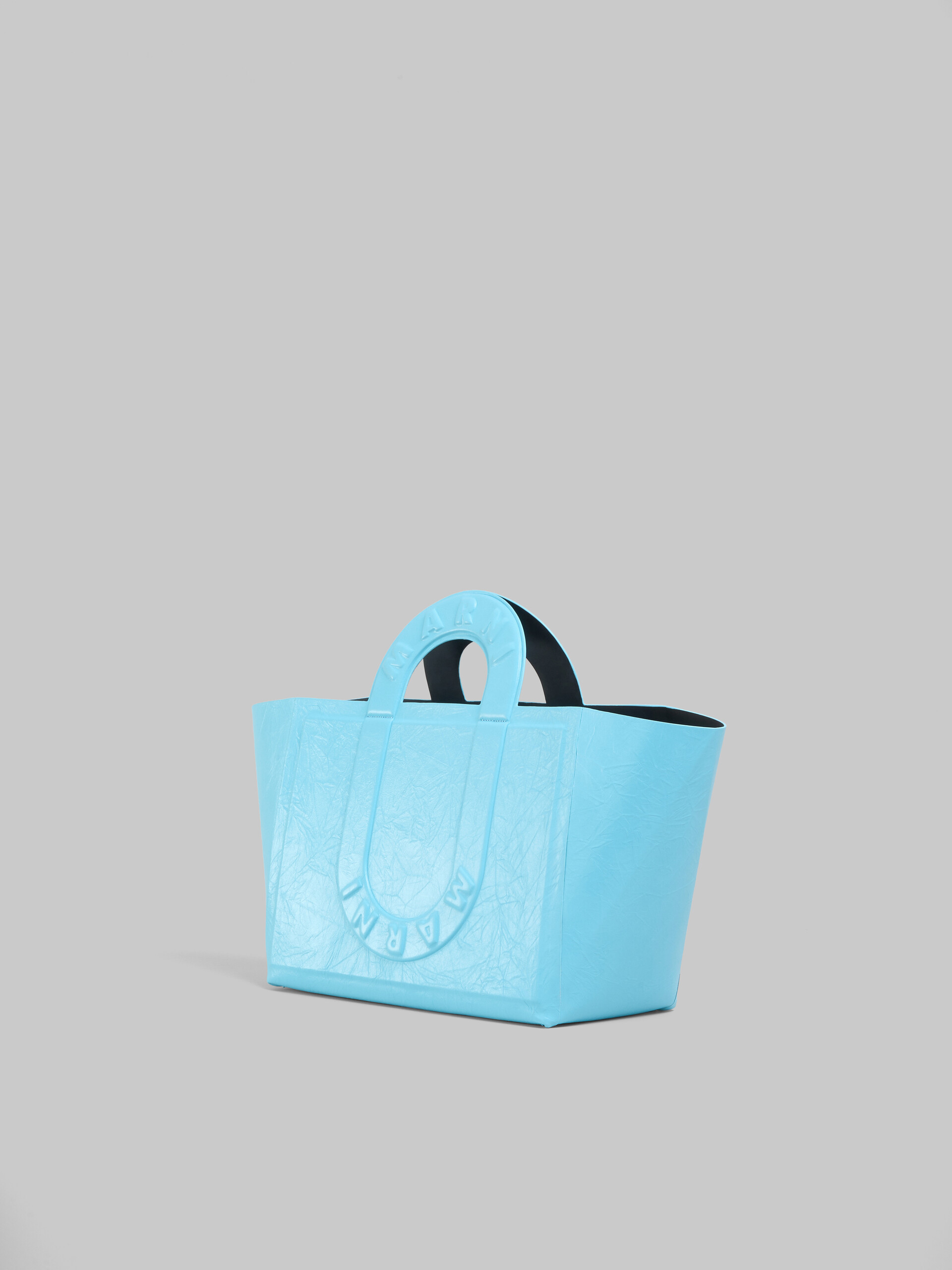 Turquoise leather Sweedy medium tote bag - Shopping Bags - Image 2