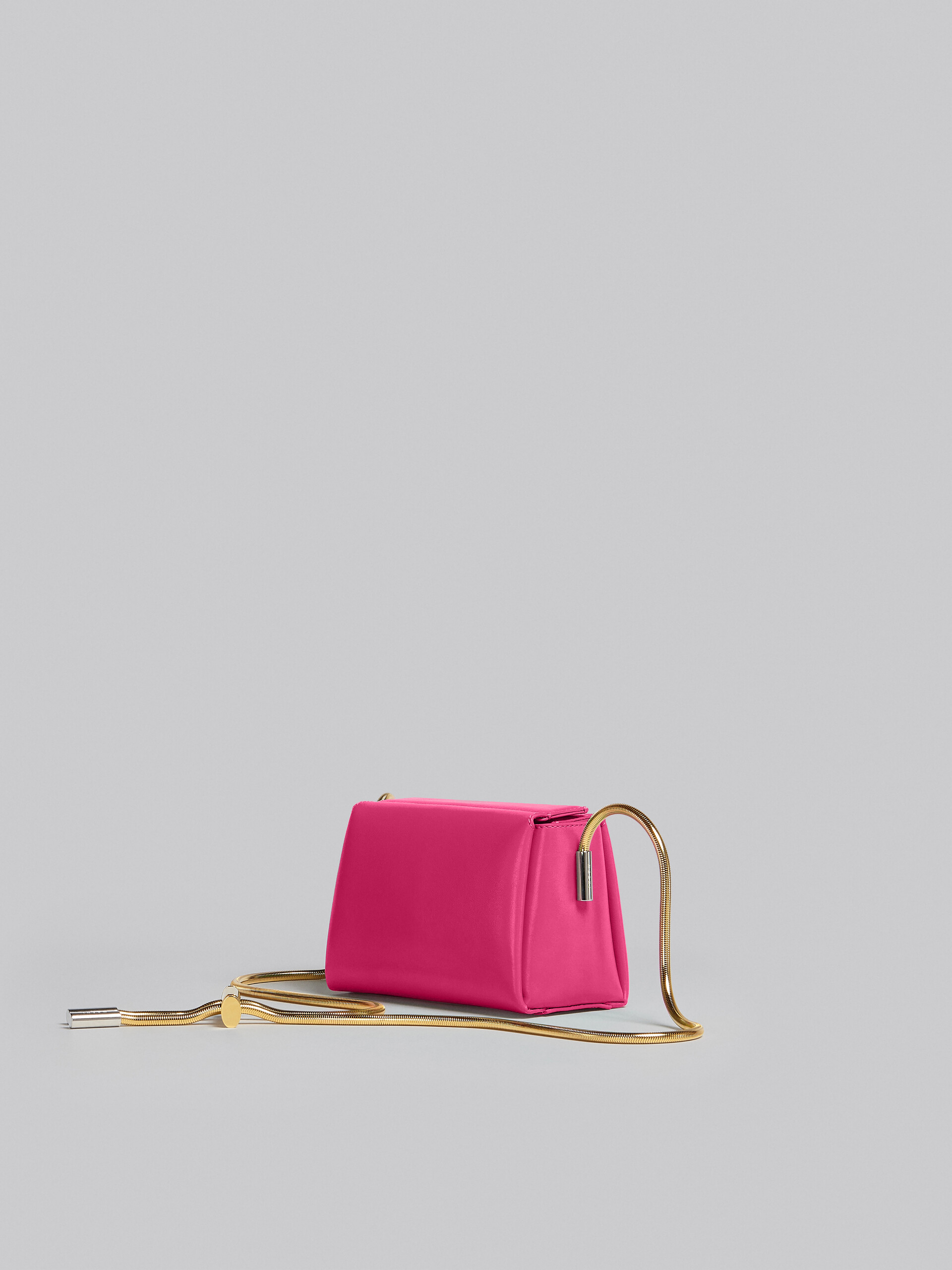 Toggle Small Bag in fuchsia leather - Shoulder Bag - Image 2