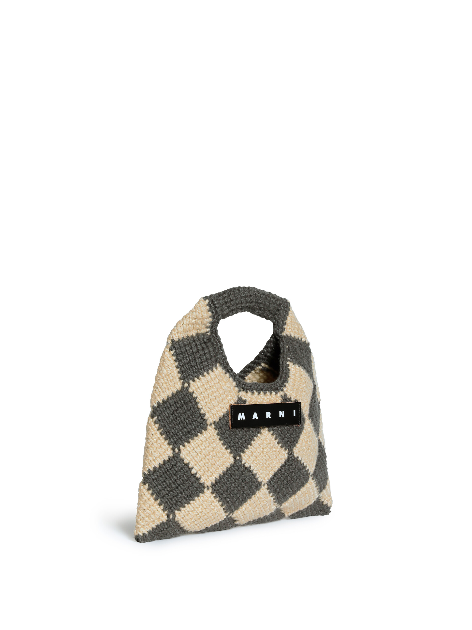 グリーン テックウール Marni Market Diamond ミニバッグ - ショッピングバッグ - Image 3
