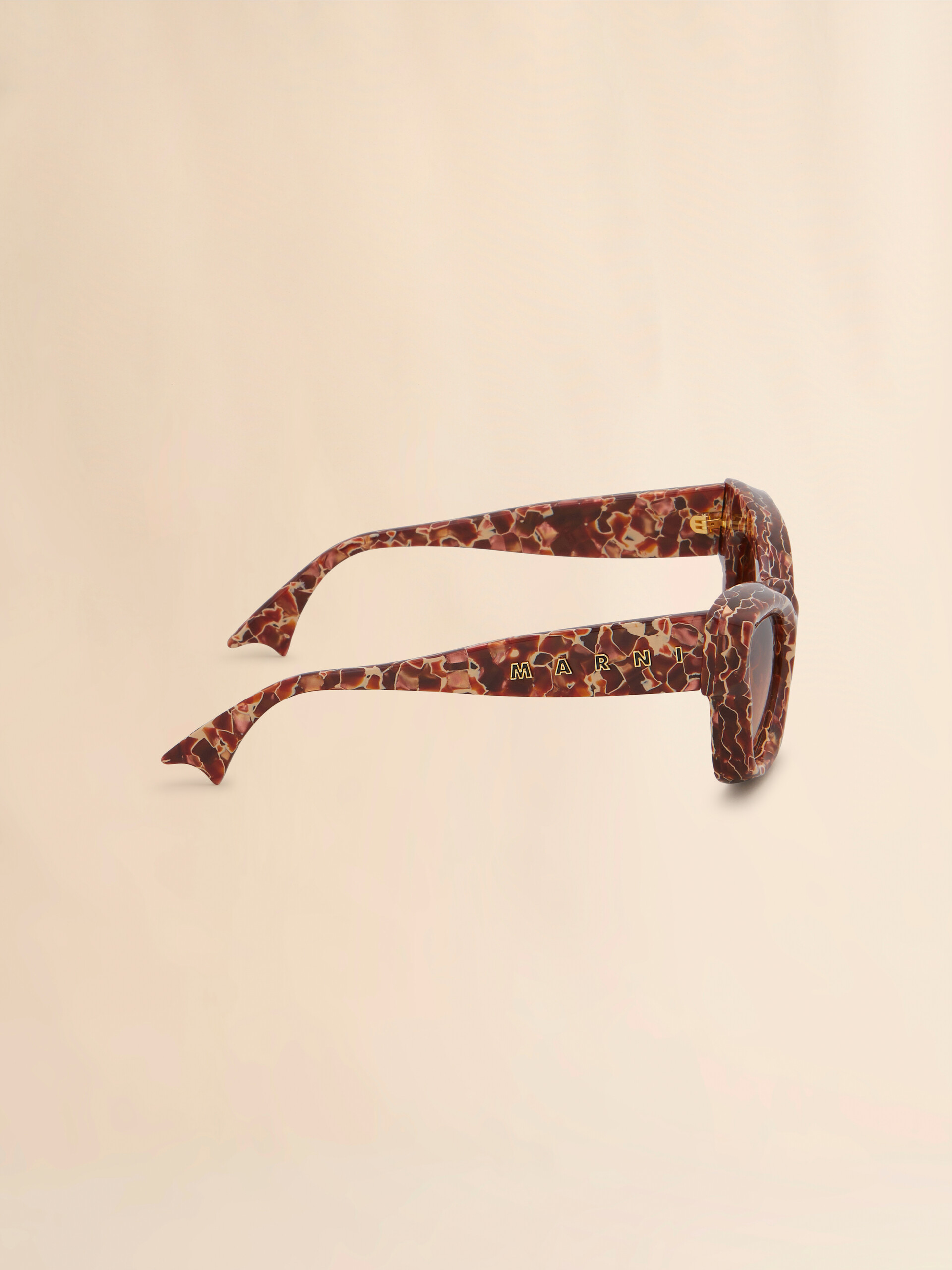 Red Lava Magneticus Sunglasses | Marni