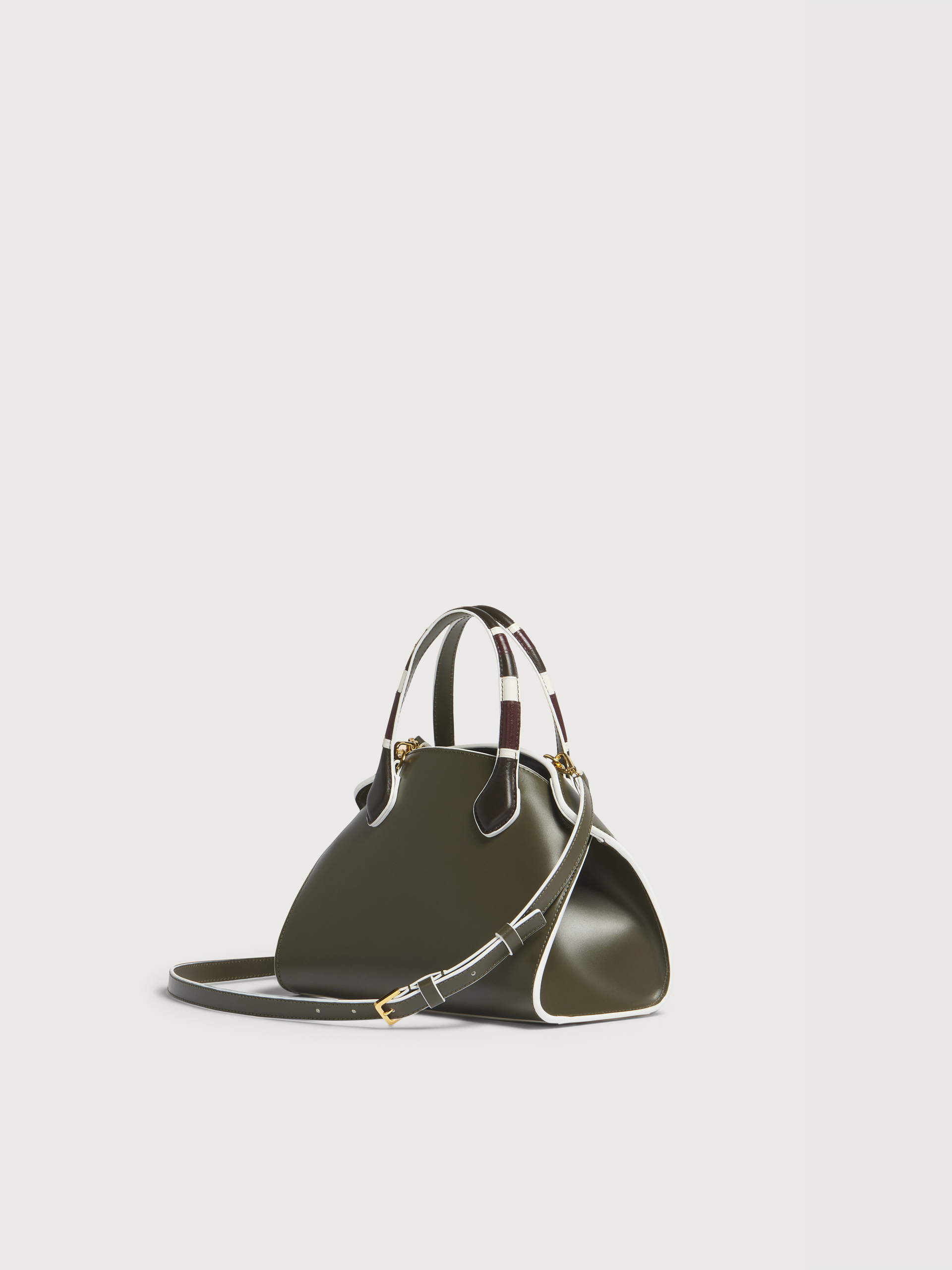 Sac Overlap petit mod&egrave;le en cuir noir - Sacs &agrave; main - Image 2