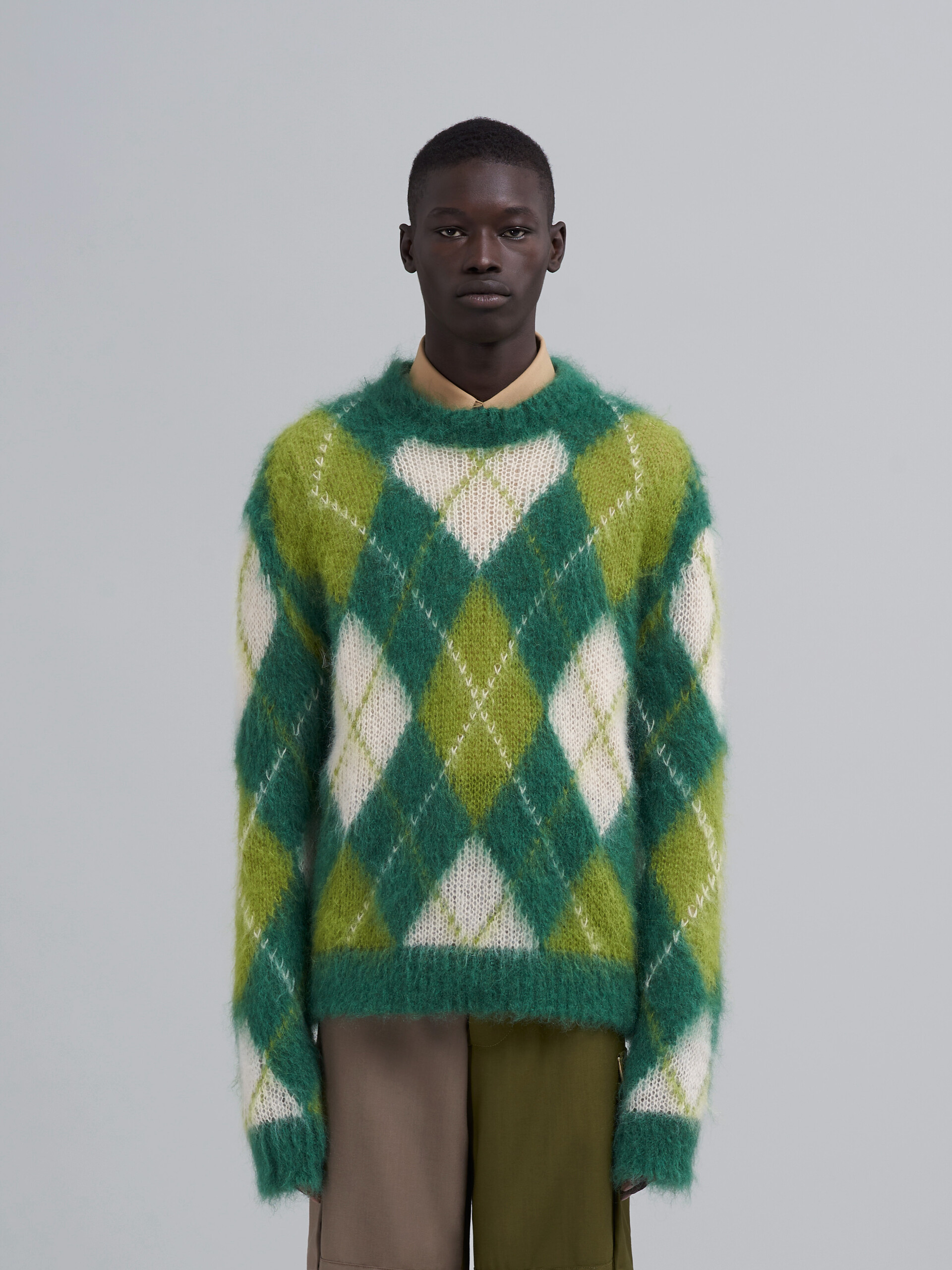 Iconic mohair Argyle sweater - Pullovers - Image 2