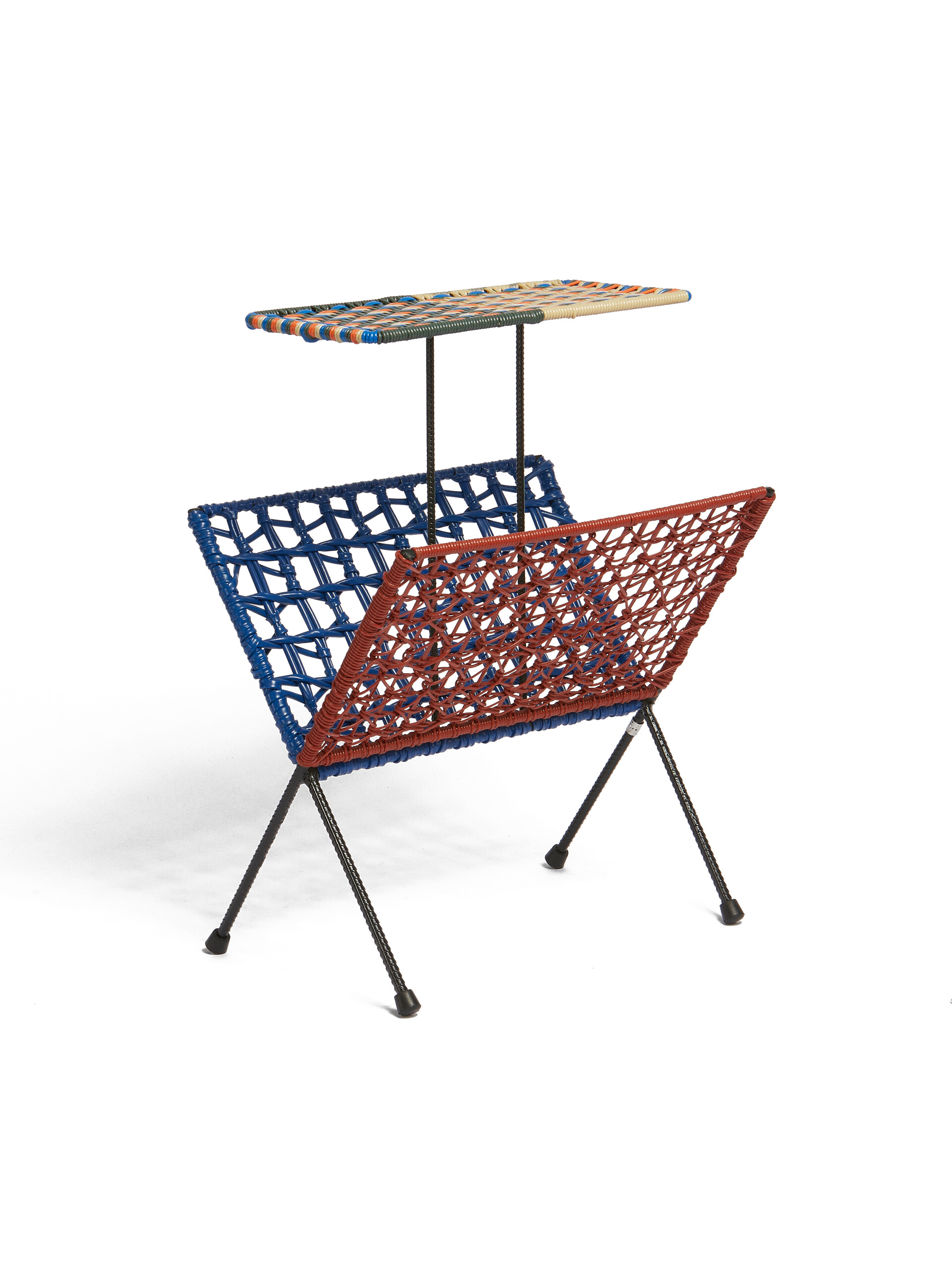 レッド ブルー Marni Market 棚付きマガジンラック - ファニチャー - Image 2