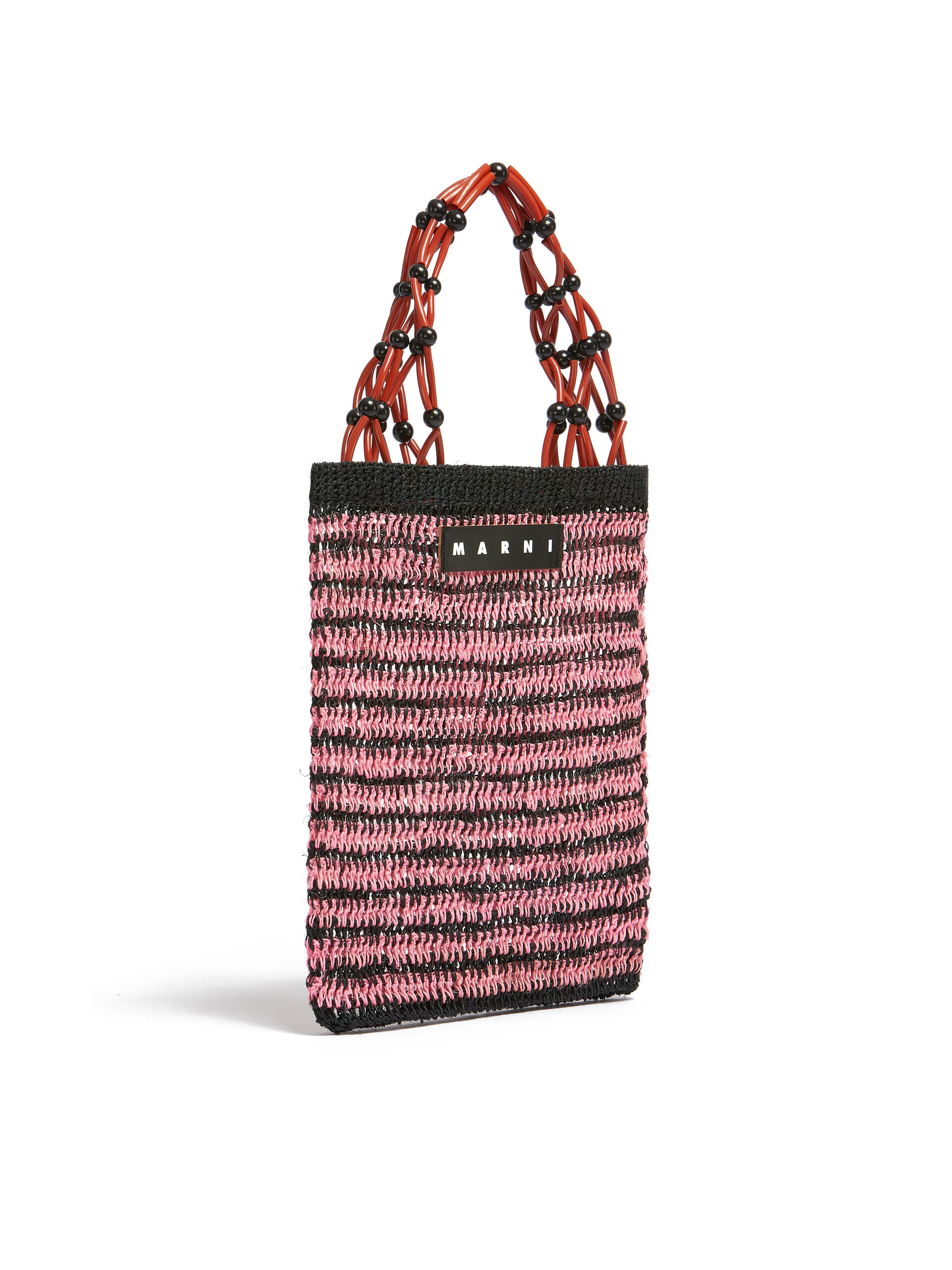 ピンク MARNI MARKET FIQUE ナチュラルファイバー ネットショッパー - ショッピングバッグ - Image 2