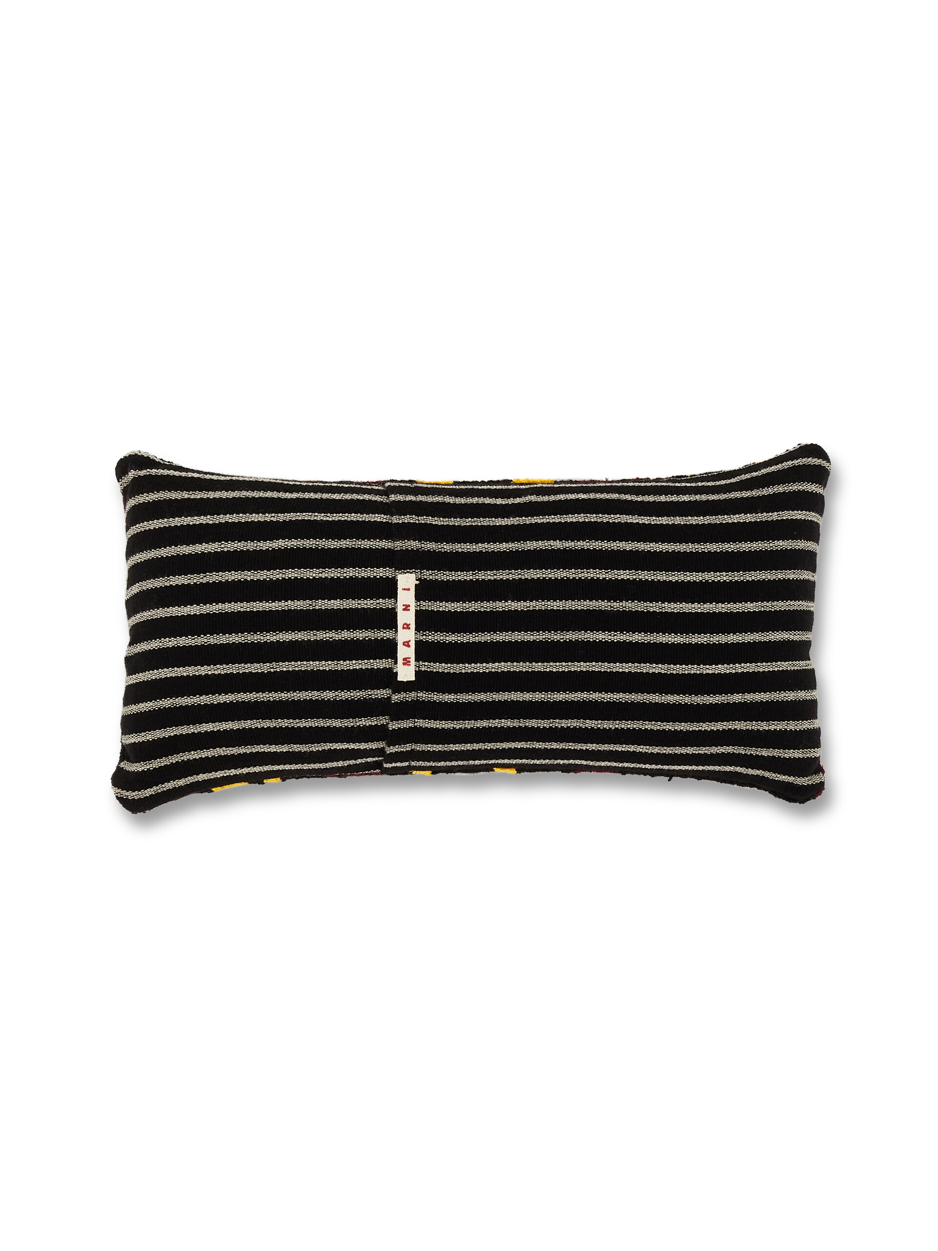 MARNI MARKET cushion in black fabric with flower motif - Furniture - Image 2