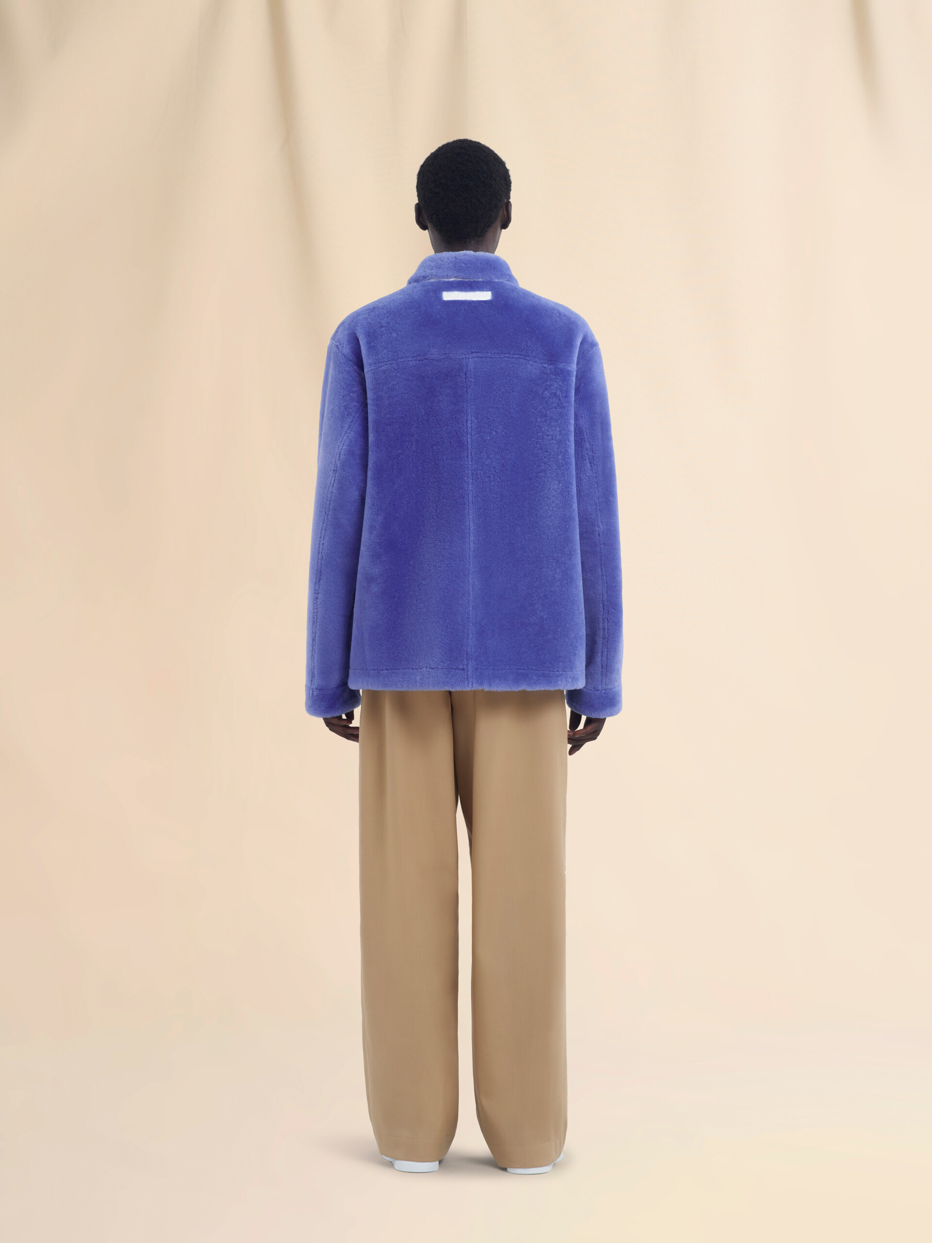 Light blue shaved shearling jacket - Jackets - Image 3