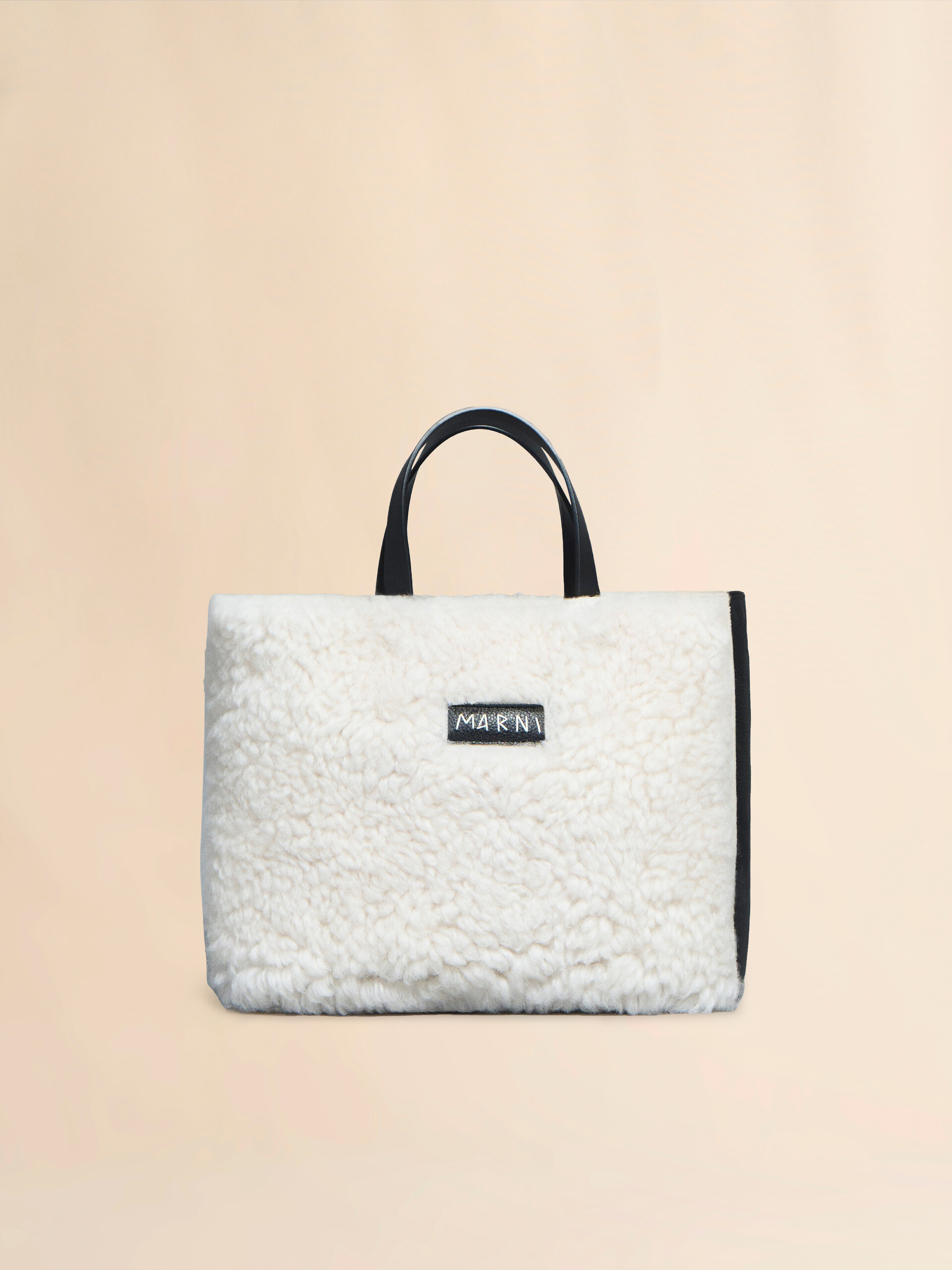 ホワイト  SHEARLING MENDING MUSEO E/W - ショッピングバッグ - Image 1