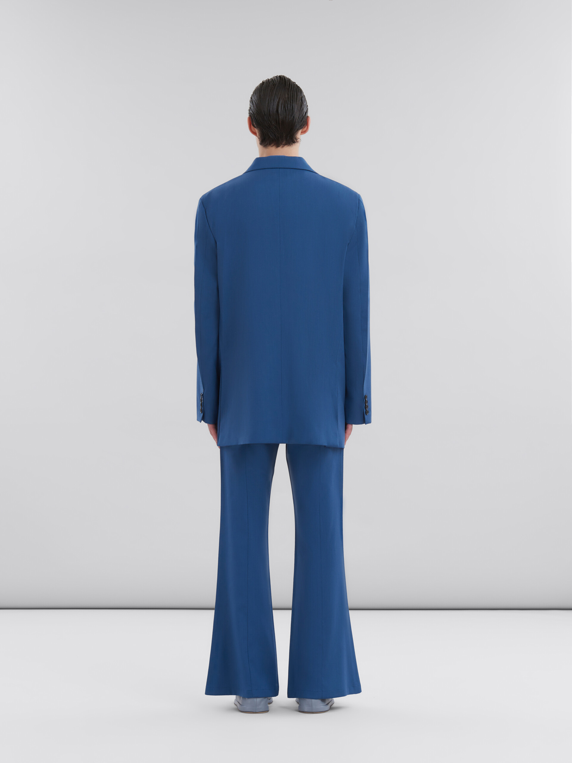 Blue wool-mohair blazer with Marni mending - Jackets - Image 3