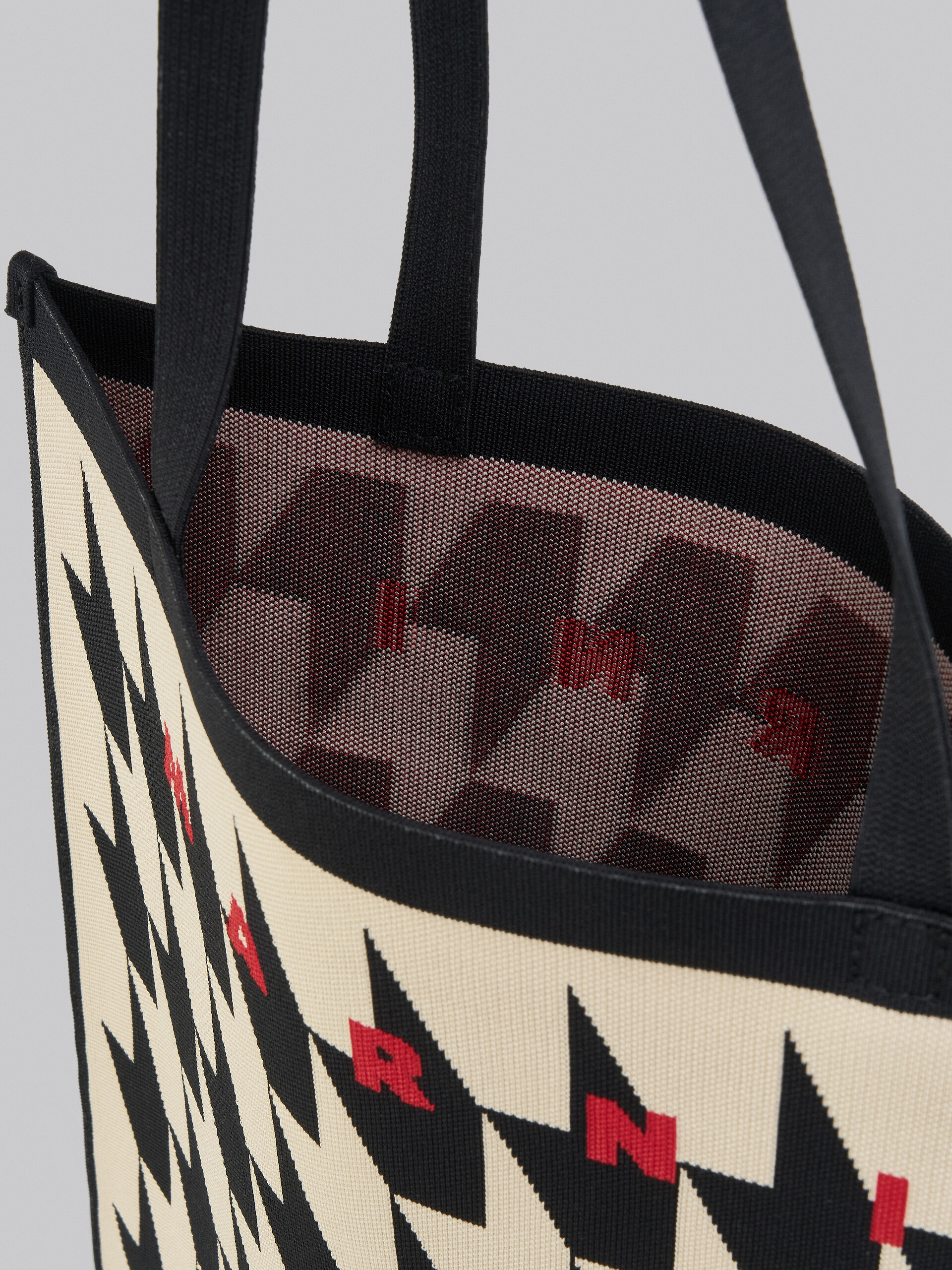 MARNI 千鳥格子ジャカード ショッピングバッグ