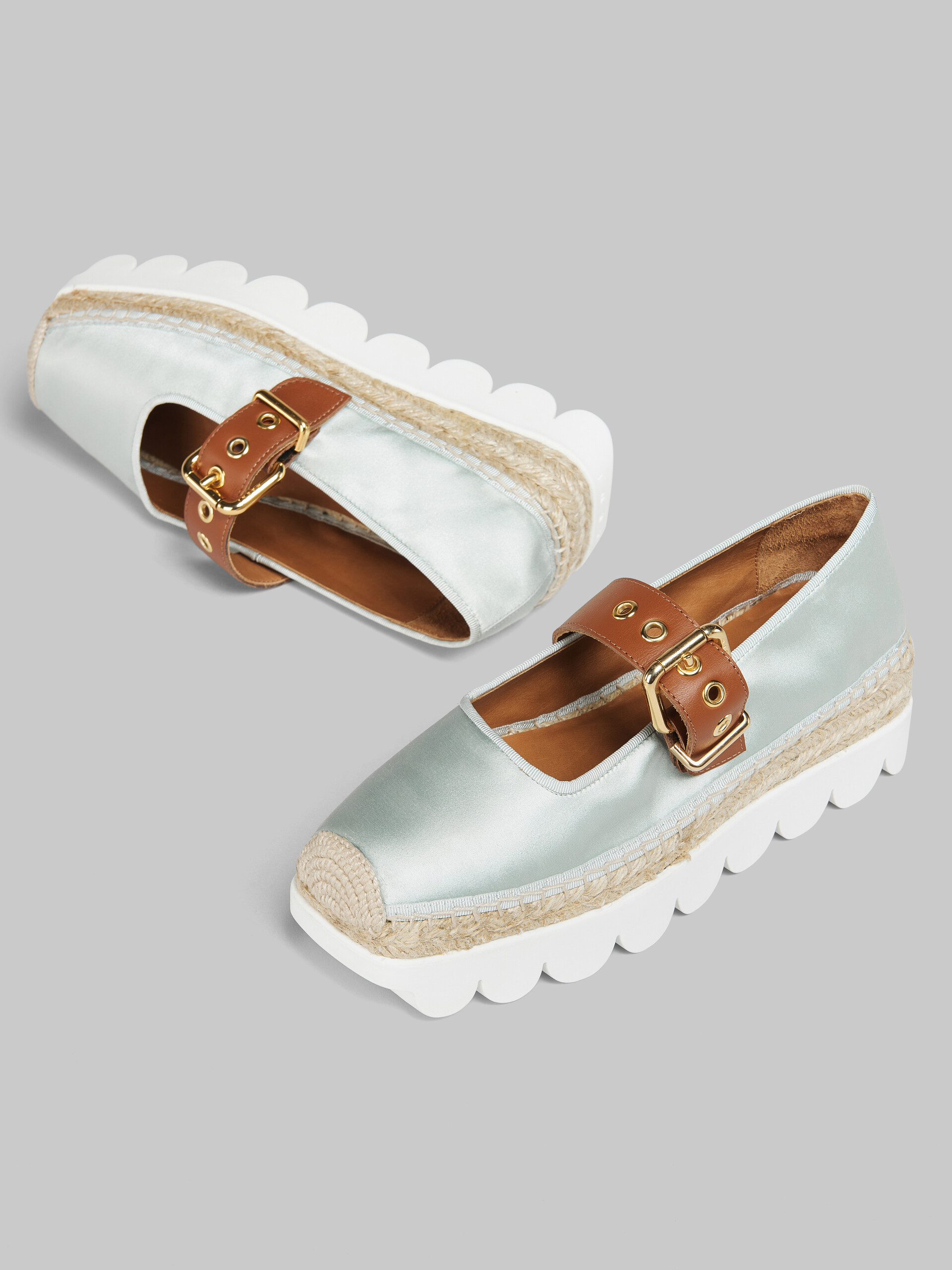 Espadrilles Petal en satin bleu clair - Sneakers - Image 5